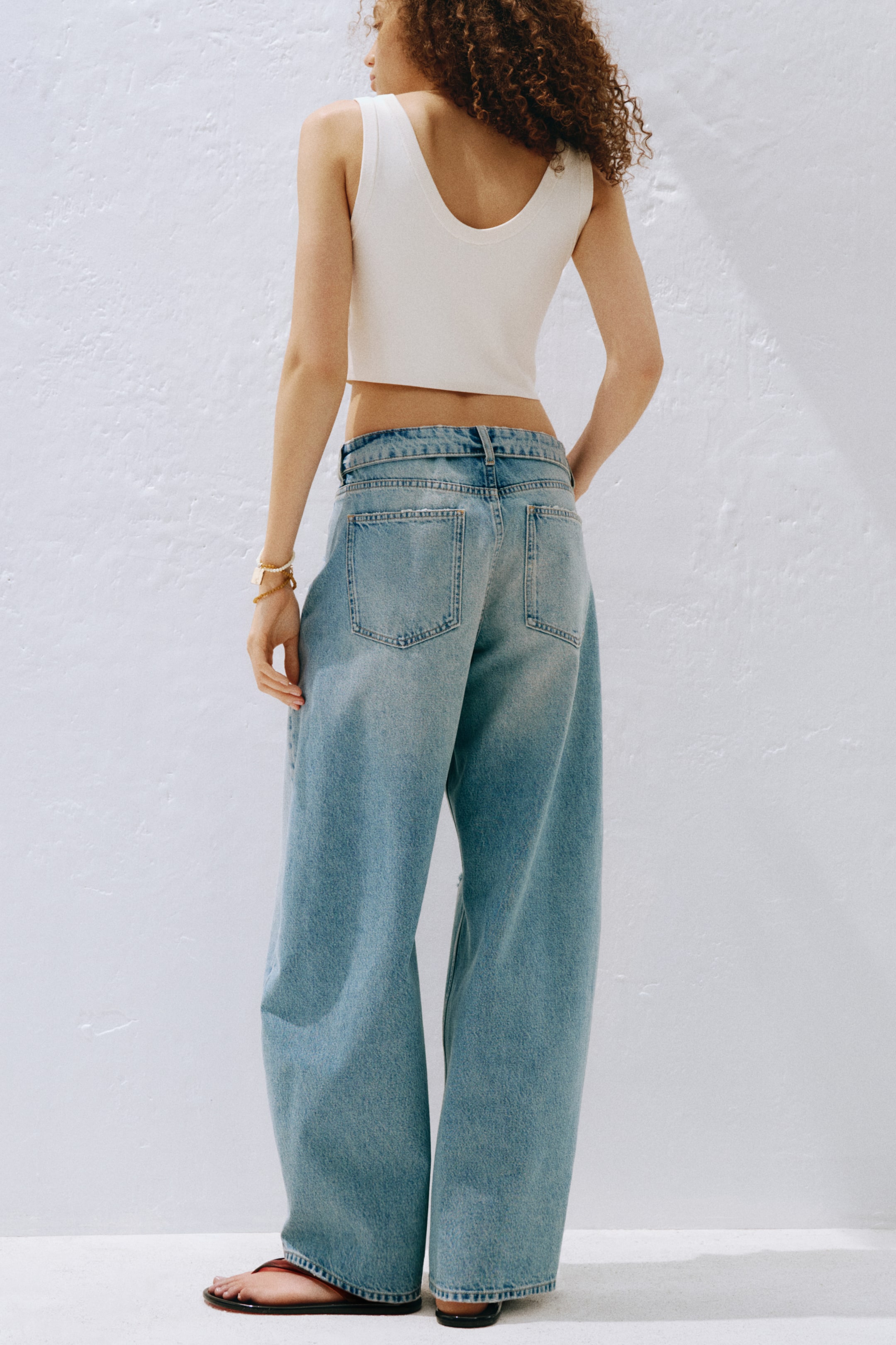 Barrel-Leg Regular-Waist Jeans