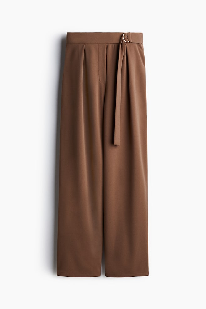 Pantalon avec ceinture - Brun/Crème/Blanc/Noir - 1