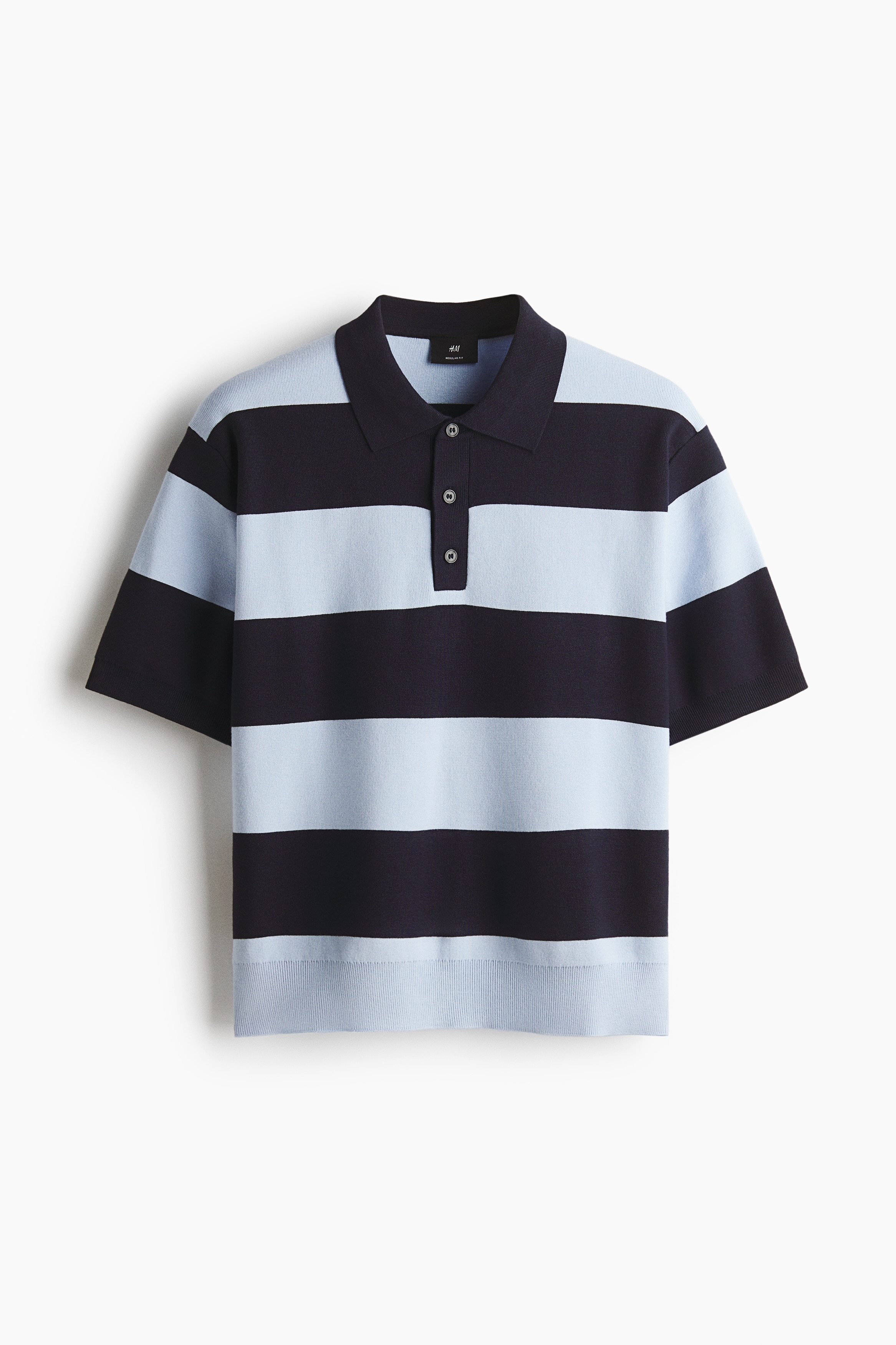 標準剪裁Polo衫 - Navy blue/Striped/Burgundy/Striped/亮紅色/條紋