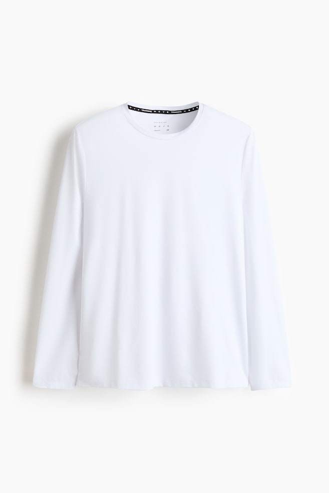 Camiseta de deporte de manga larga con DryMove™ - Blanco/Marrón topo claro/Azul oscuro/Negro/Marrón medio - 1