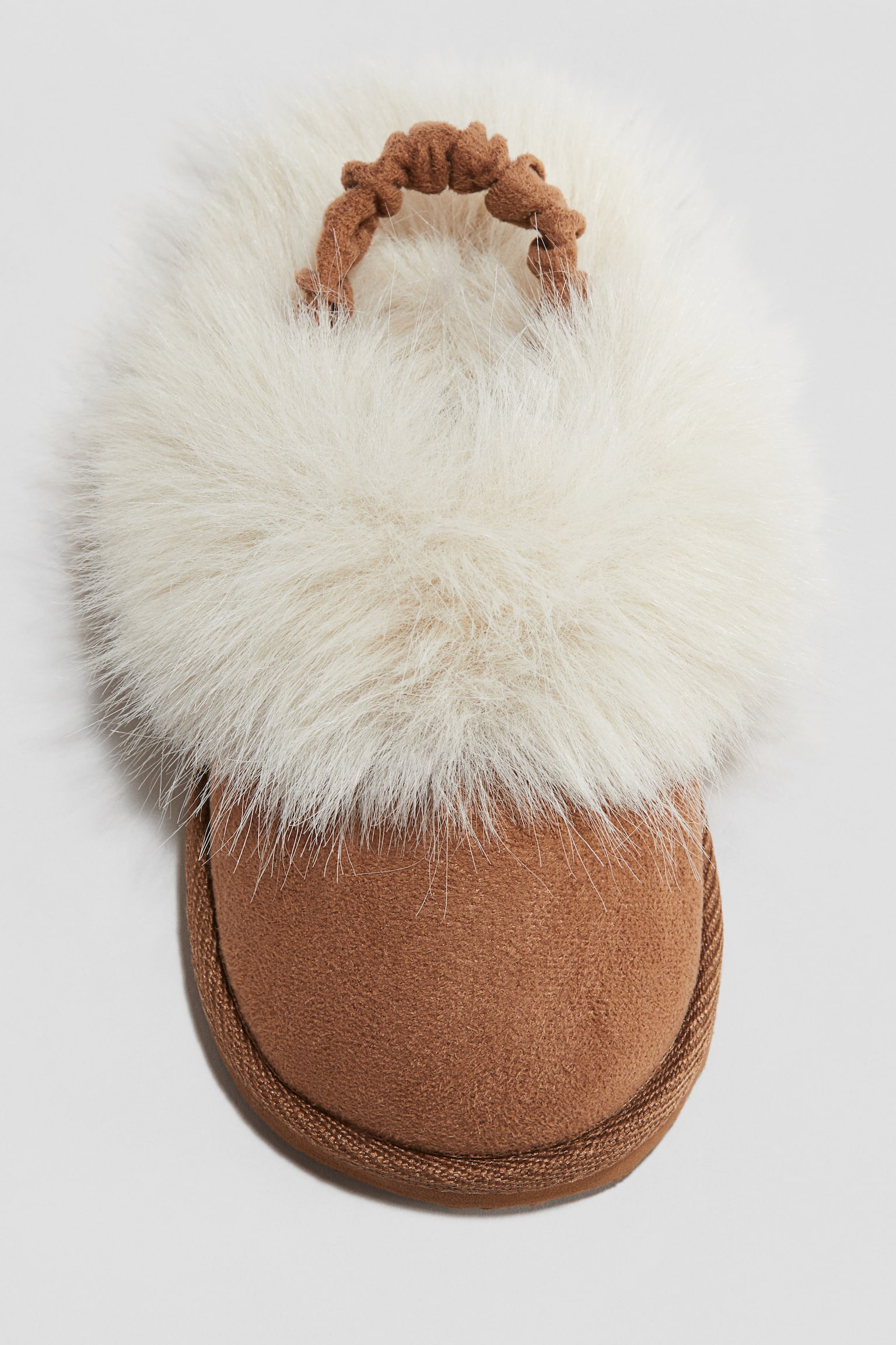 Fluffy-lined slippers - Light brown - 2