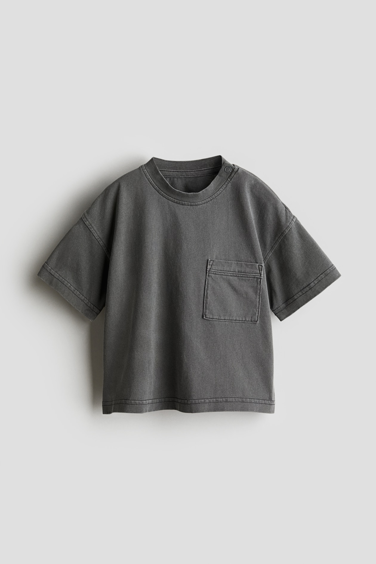 Camiseta con efecto lavado Gris oscuro NIÑOS H&M ES