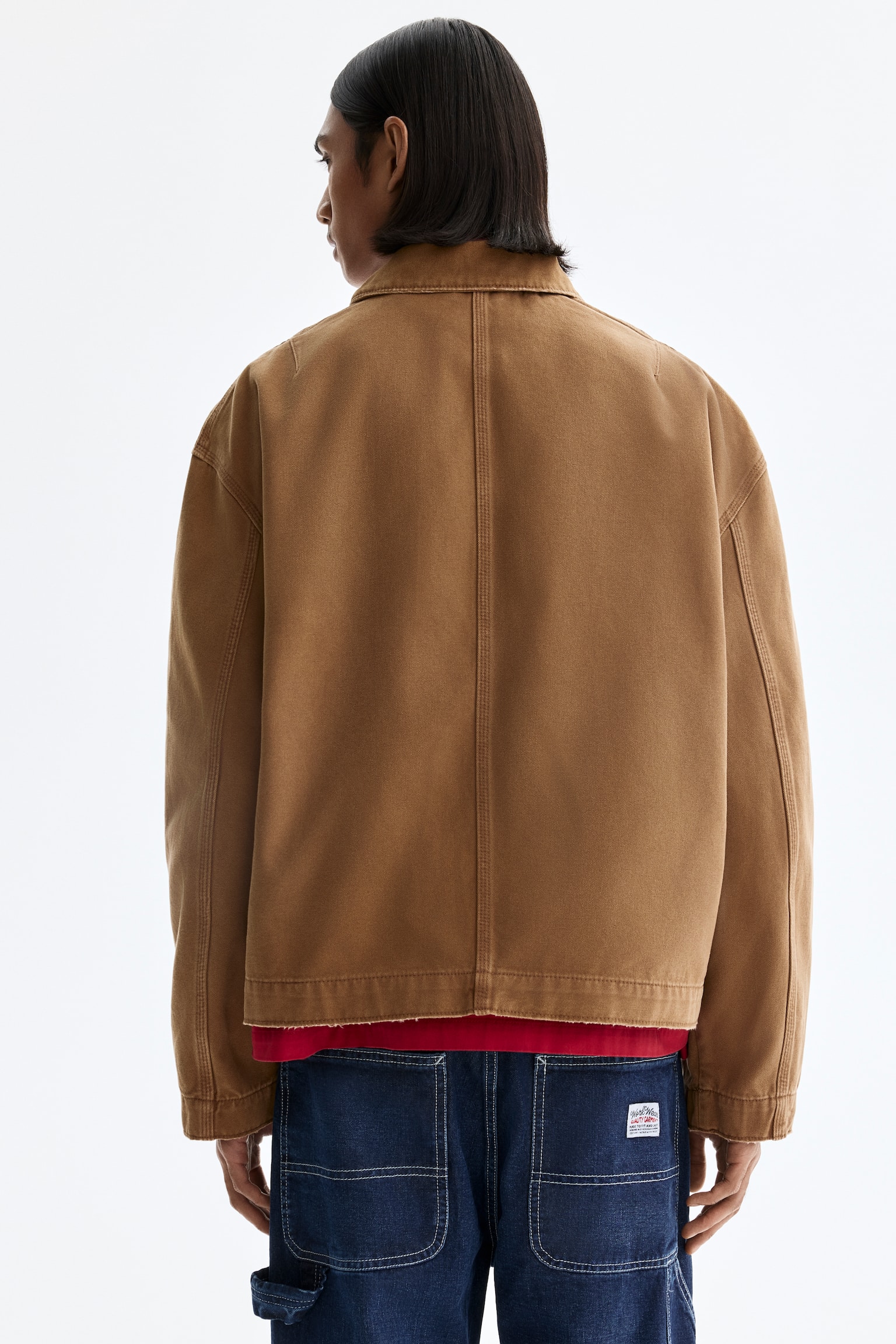 Collared jacket - Dark beige/Khaki green - 5