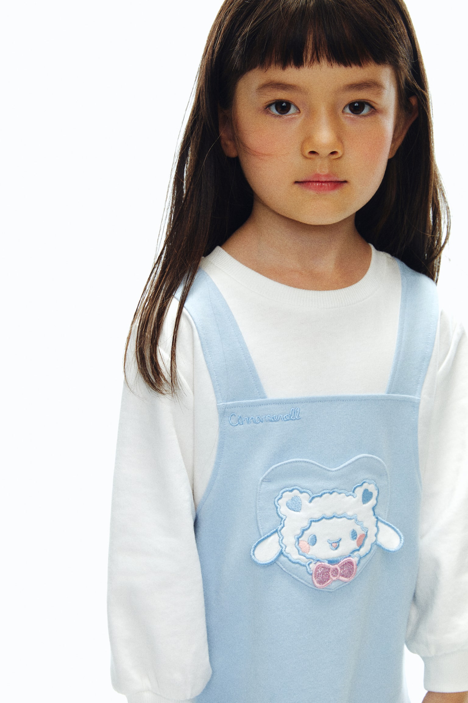 デザインスウェットワンピース - ライトブルー／シナモロール/ブラック／クロミ/ライトパープル／クロミ - 3