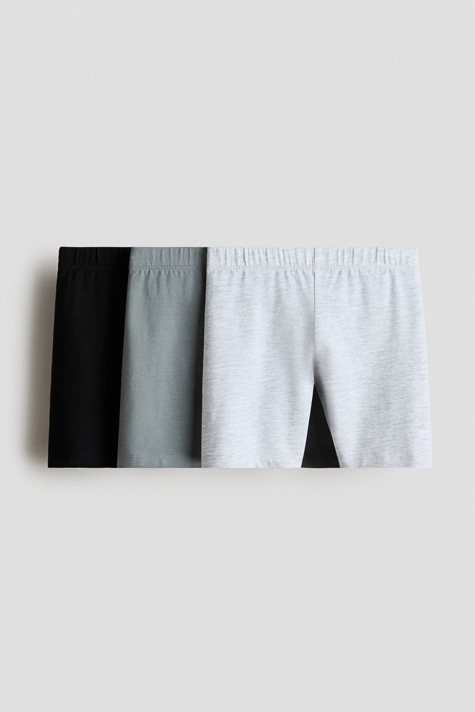 3-pack cycling shorts - Grey/Black/Black