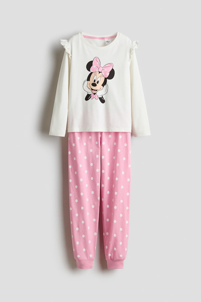 Pijama de punto - Rosa/Minnie Mouse/Crema/Hello Kitty/Rosa claro/Squishmallows/Rosa/Diseño/Rosa claro/My Melody/Crema/Princesas de Disney/Rosa/Peppa Pig/Azul claro/Frozen - 1