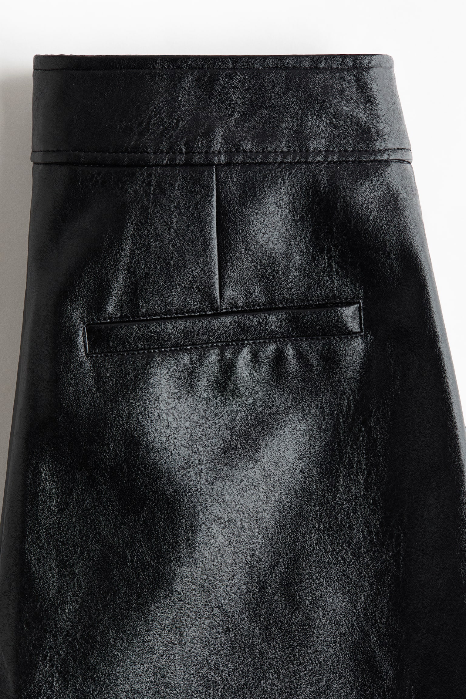 מכנסיים עם ציפוי - שחור - 3