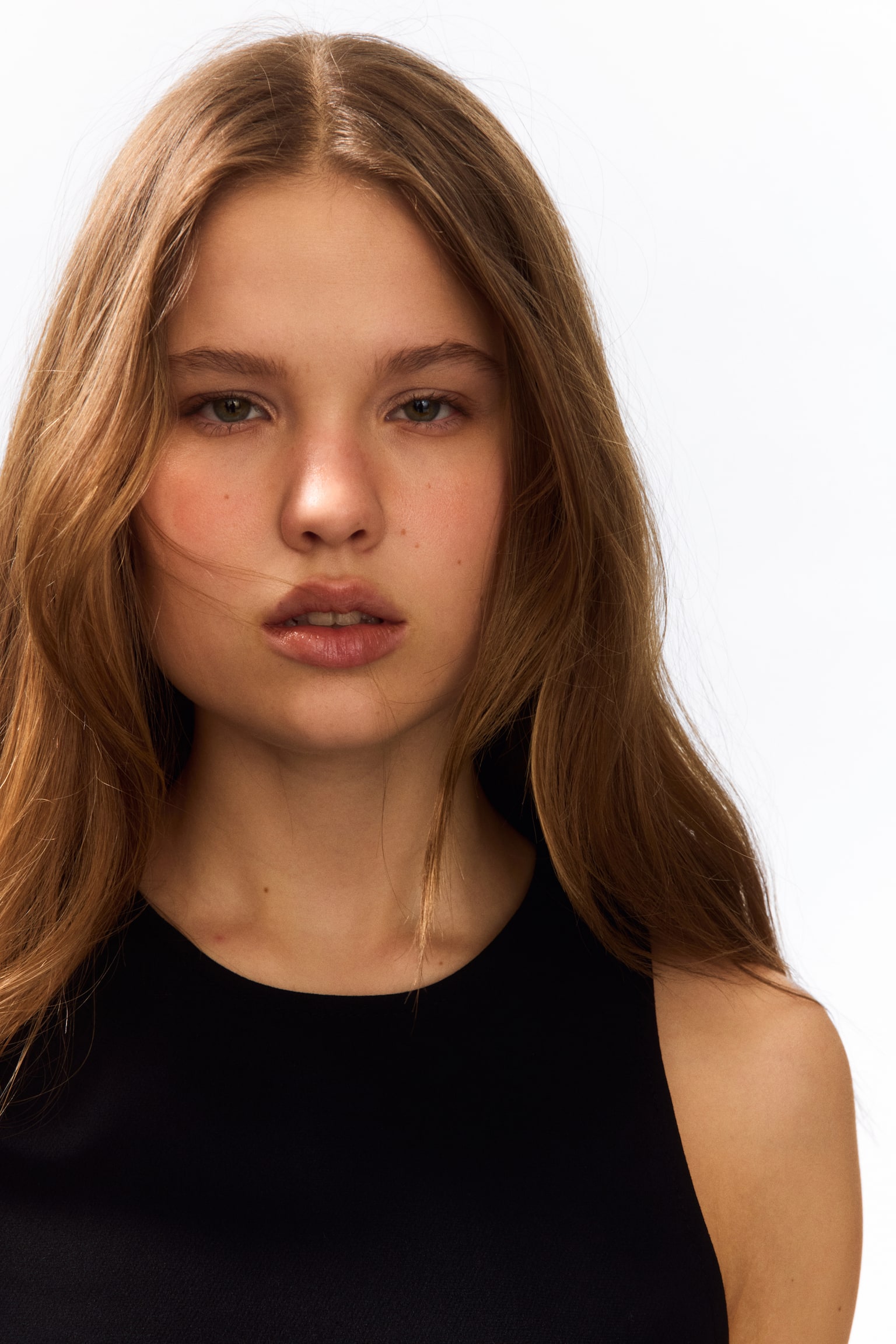 שמלה עם חצאית מתרחבת - שחור/בז' - 5