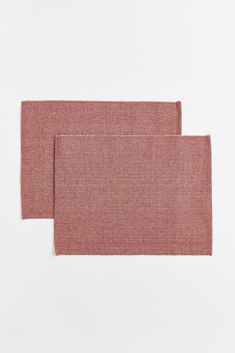 2pack juteblend table mats Red Home All H&M IE