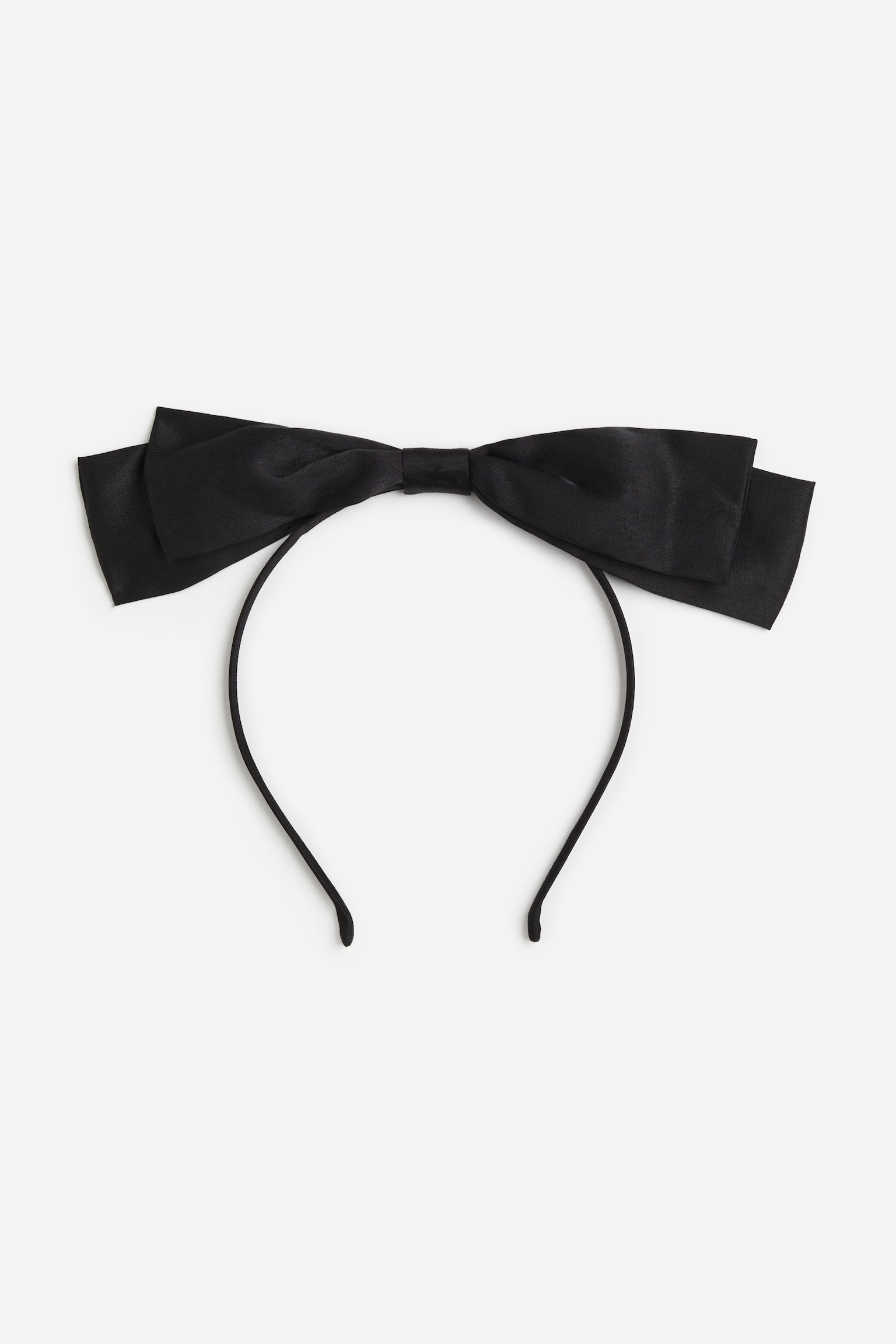 Bow-detail Alice band - Black - 2