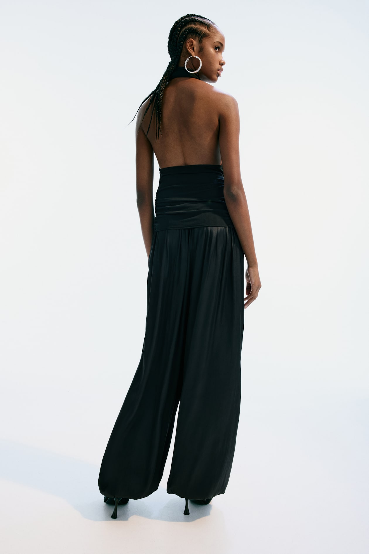 Draped-Panel Halterneck Top - image 5
