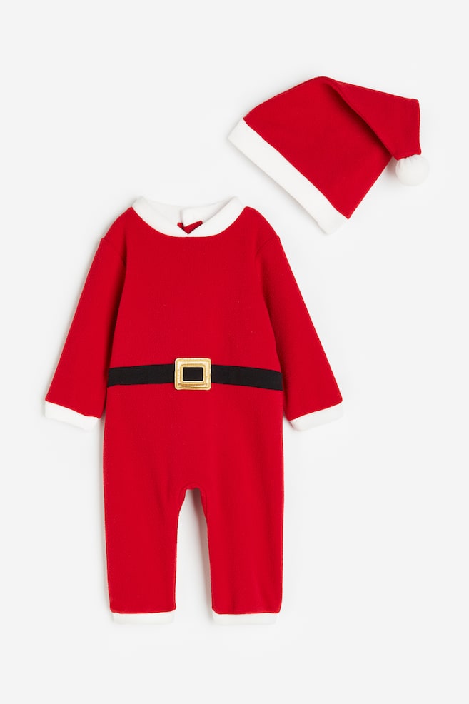 Costume da Babbo Natale in pile - Rosso/Babbo Natale/Rosso - 1