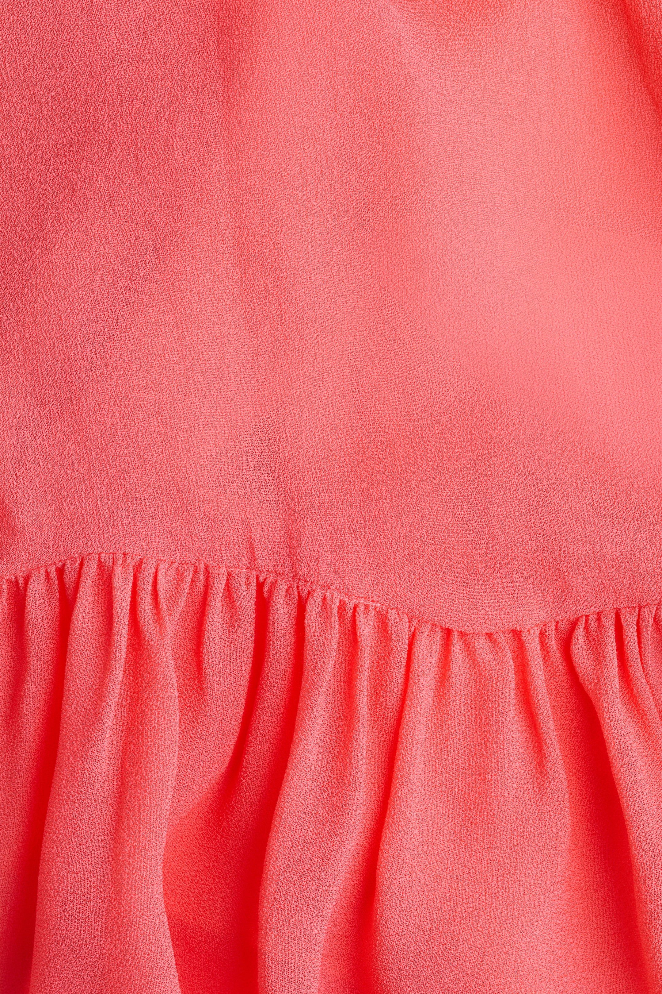 Ruffle-Trimmed Halterneck Top