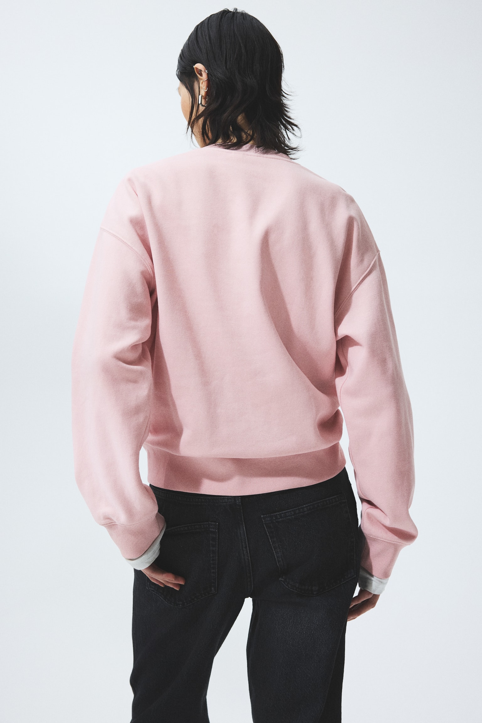 Motif-detail sweatshirt - Light pink/Pilates/Beige/Atelier/Dark green/Chicago/Grey marl/Alto Mare/White/Athlétisme - 6