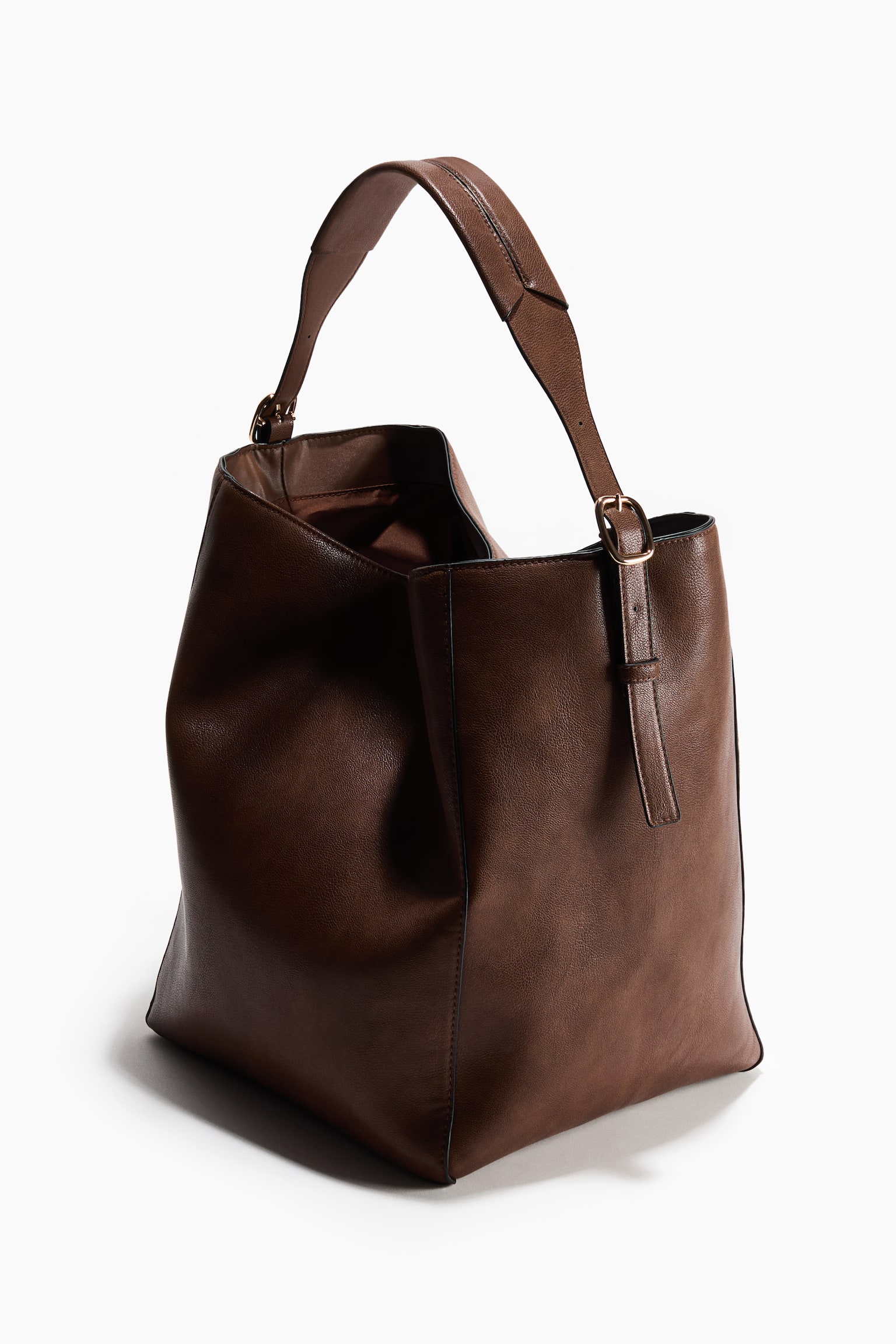 Сумка-шопер - Темно-коричневий/Сірувато-бежевий - 3