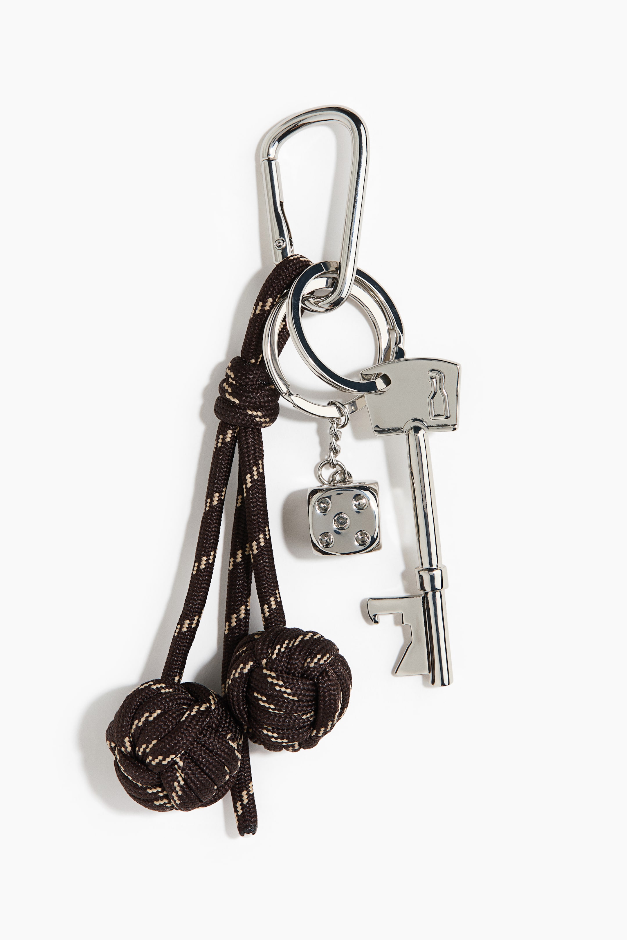 Переглянути збільшене зображення: Підвісок для сумки - Коричневий/сріблястий - Men | H&M UA 1