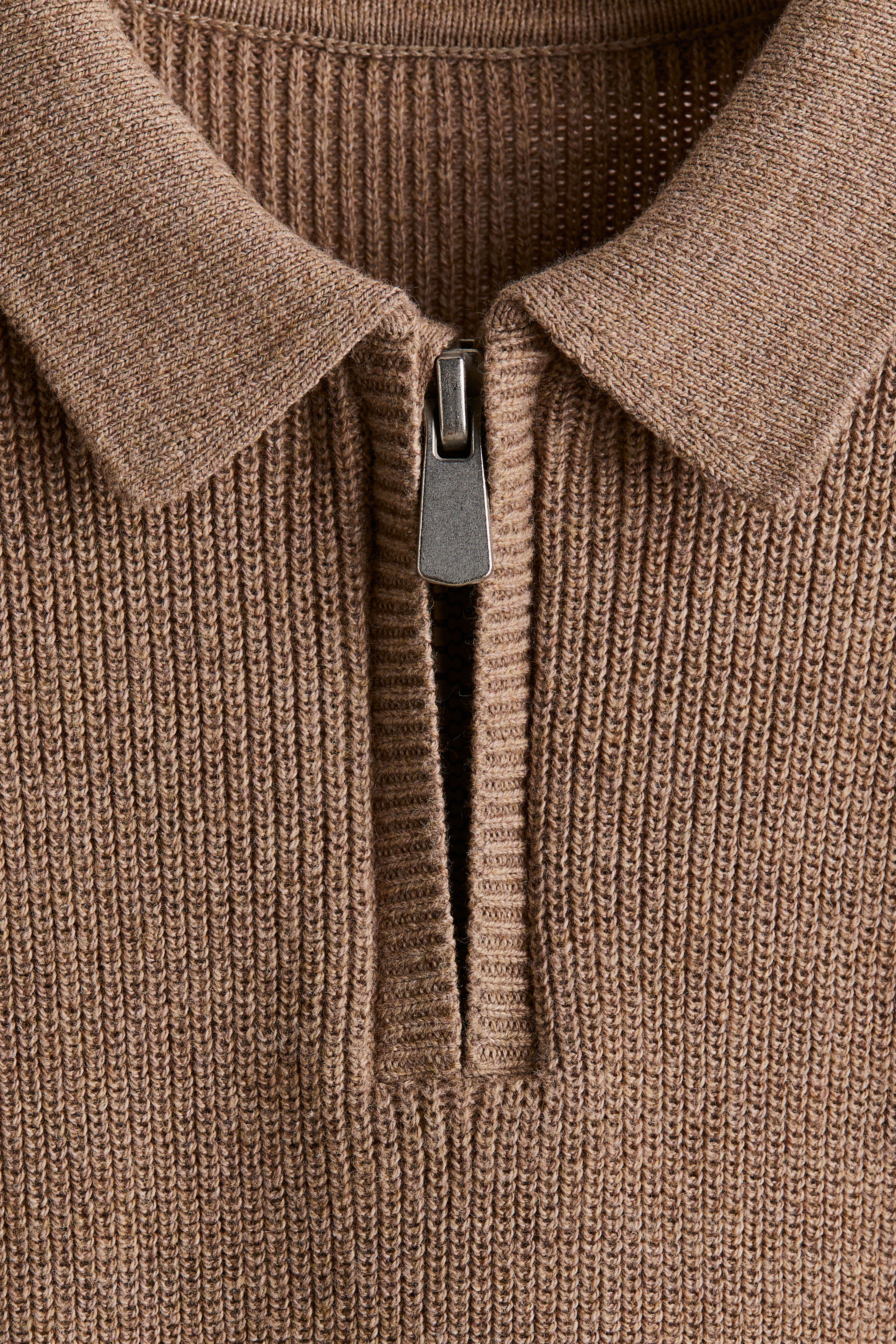 Cotton-Knit Polo Sweater