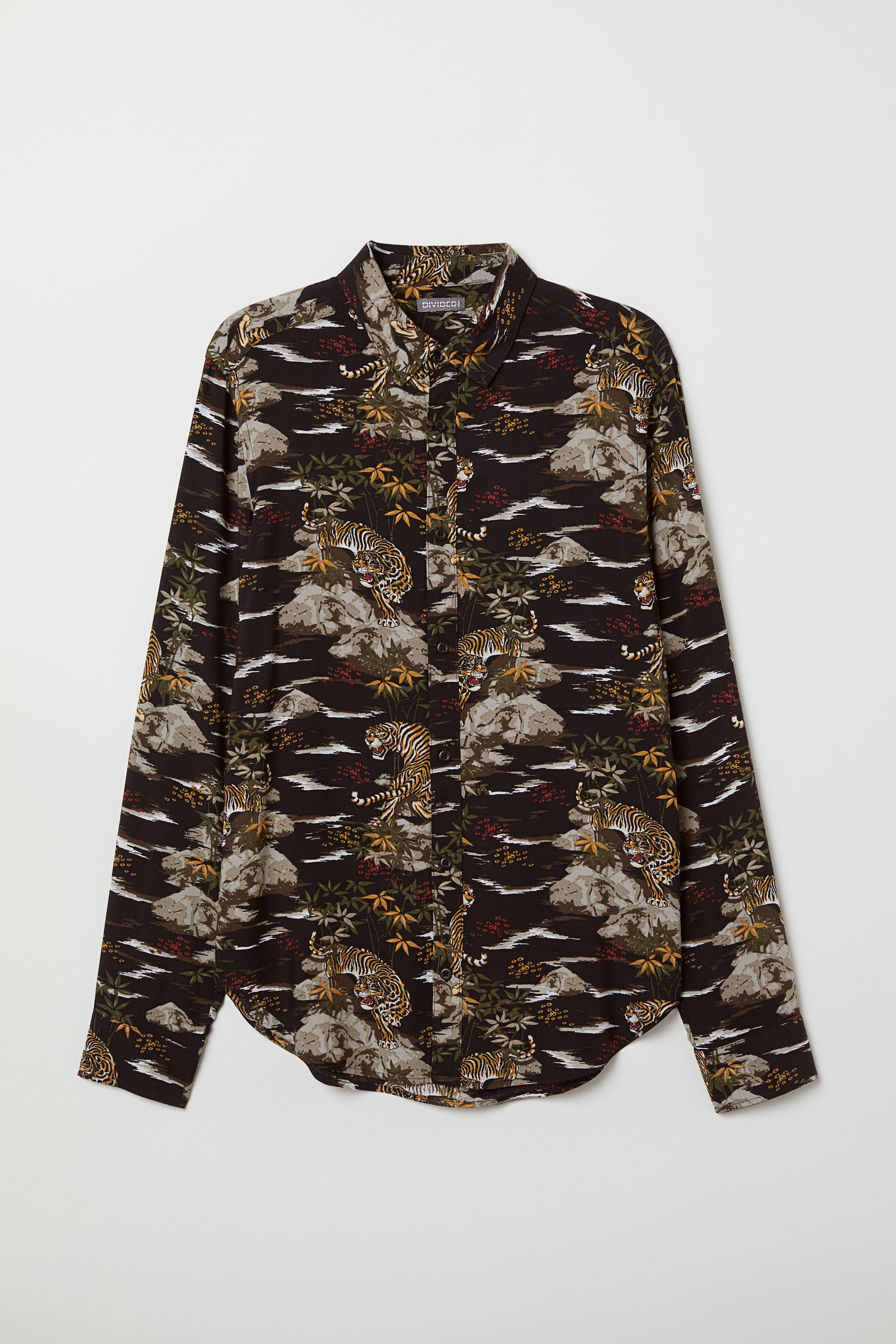 H&m viscose shirt best sale