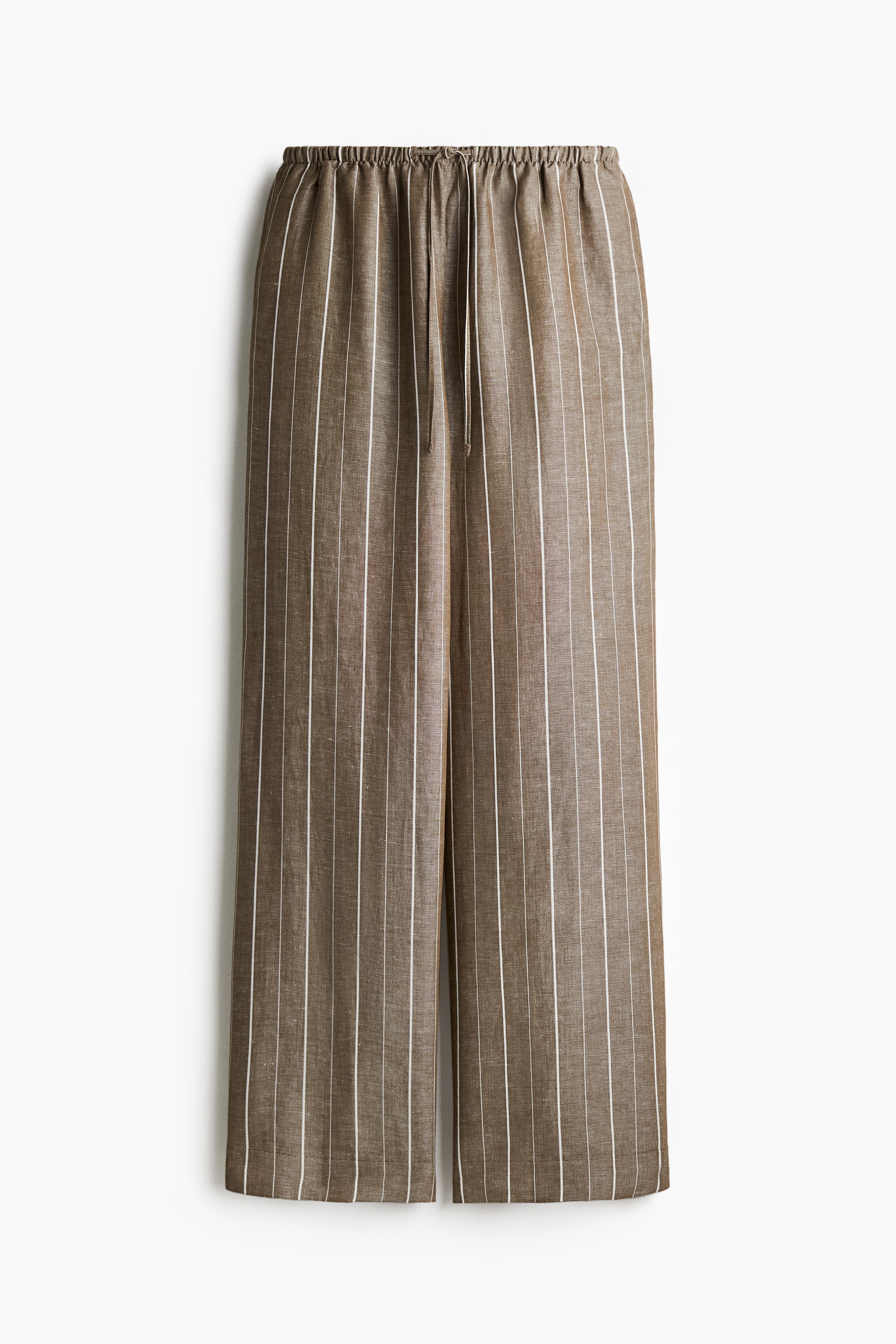 Straight linen-blend trousers - Dark mole/Striped/Dark beige/Light beige/Dusty blue/Beige/Dark grey