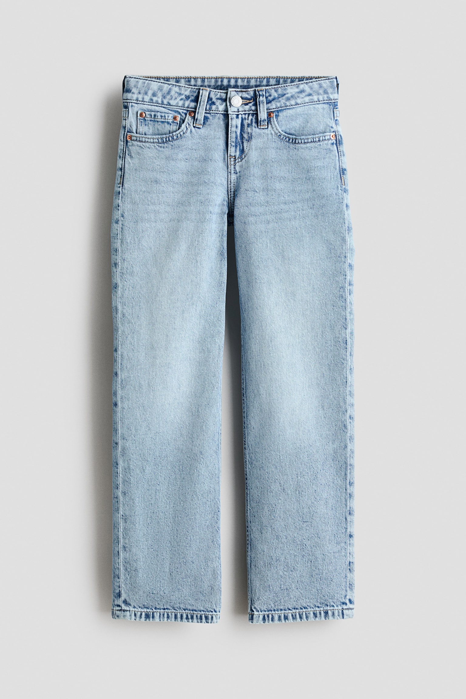Straight Leg Jeans - Helles Denimblau/Helles Denimblau/Helles Denimblau/Denimblau - 1