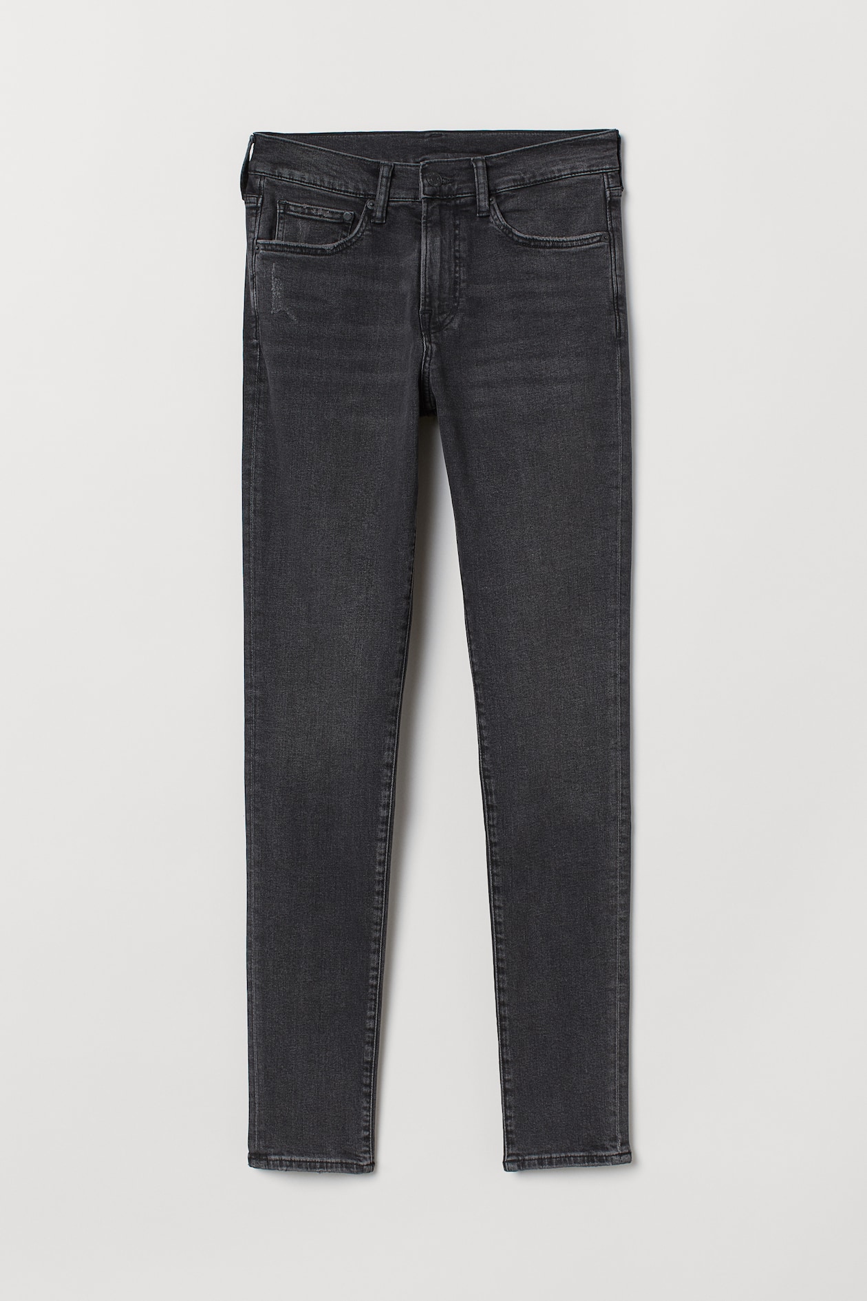 Skinny Jeans - Regular waist - Long - Black/washed out - Men | H&M US