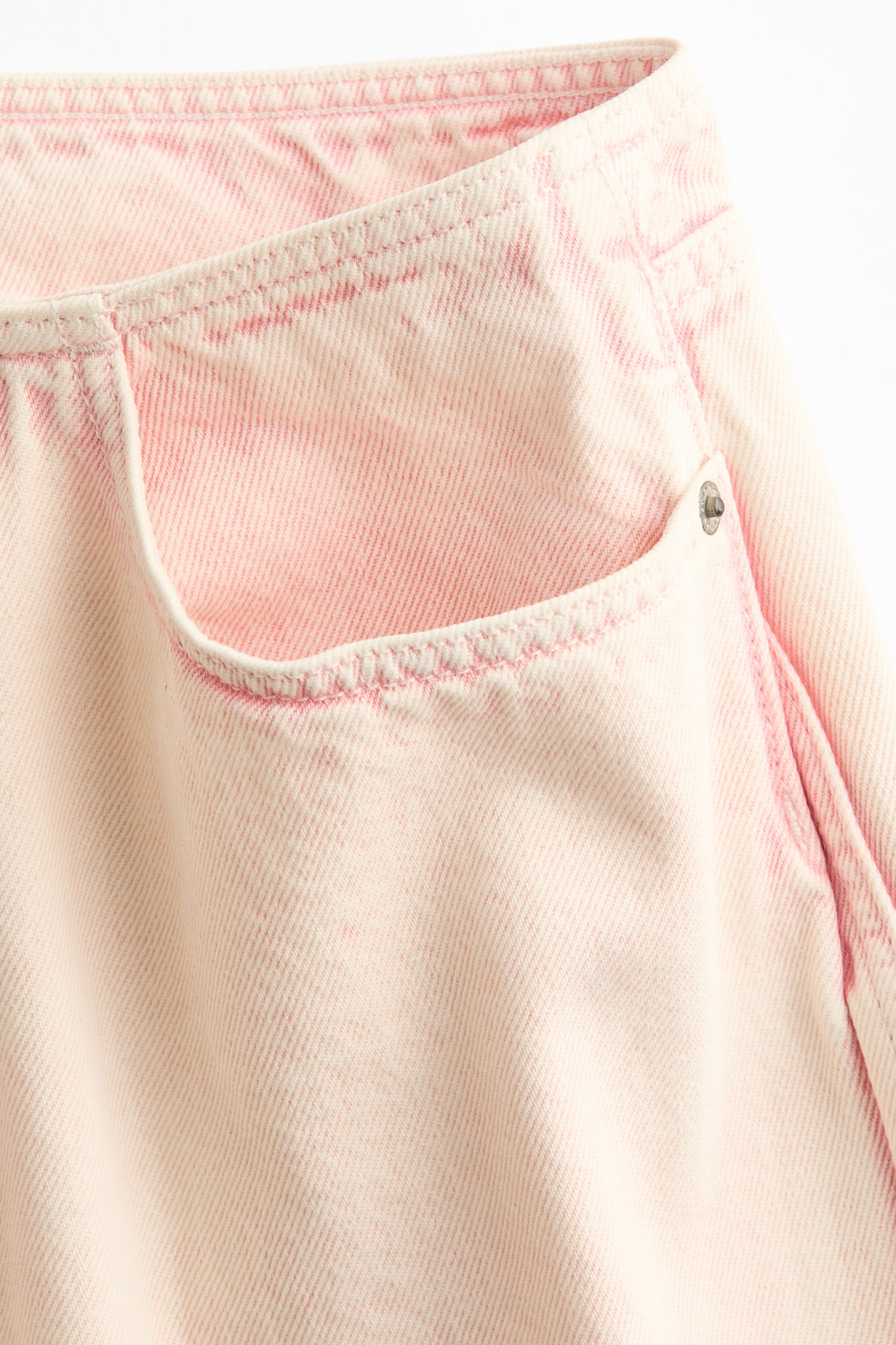 Baggy Low Jeans - Rosa pálido/Azul denim - 5