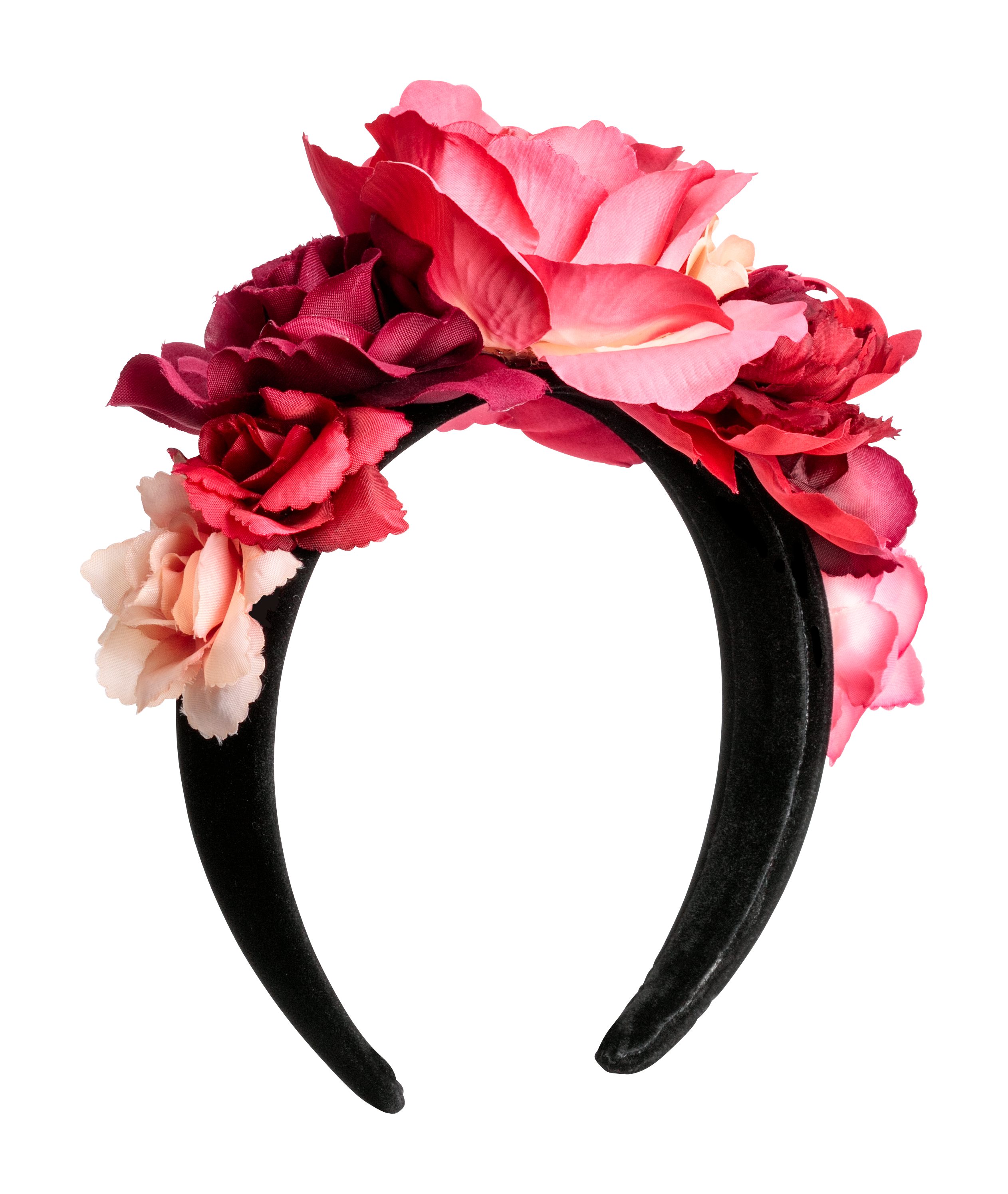 フラワーカチューシャ - ブラック／ピンク - レディース | H&M JP