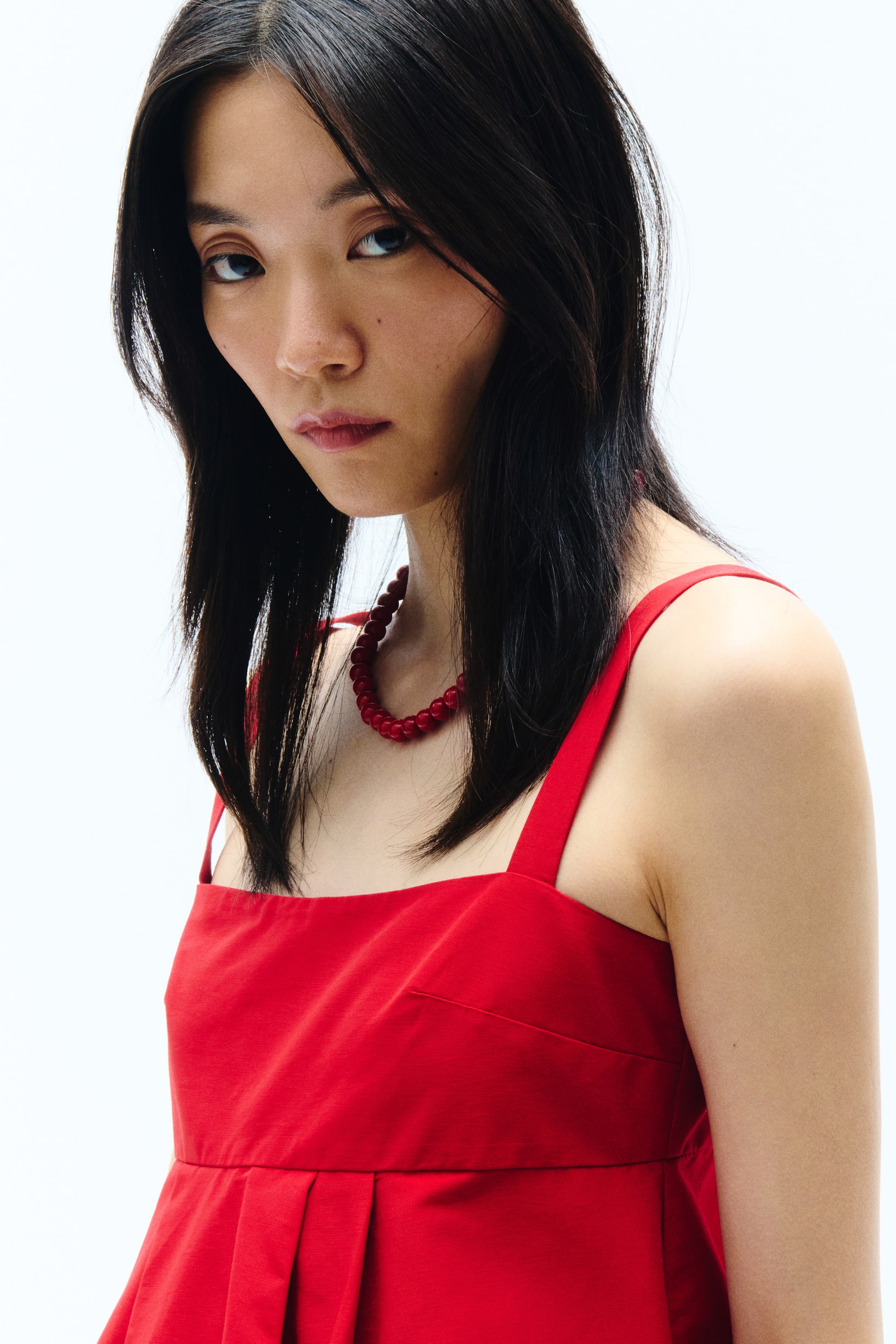 View larger image: Maxi tulip dress - Bright red - Ladies | H&M MY 1