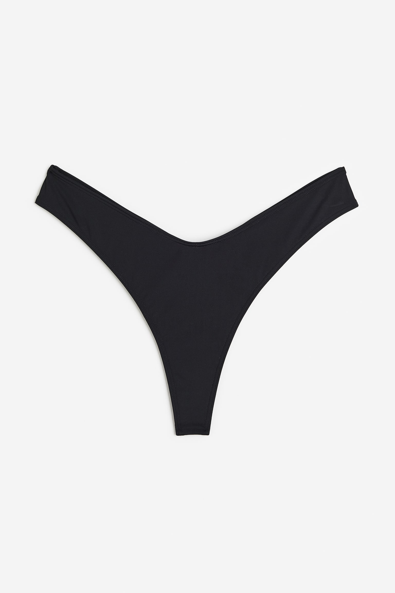 Tanga Bikini Bottoms - Black/Dark purple - 1