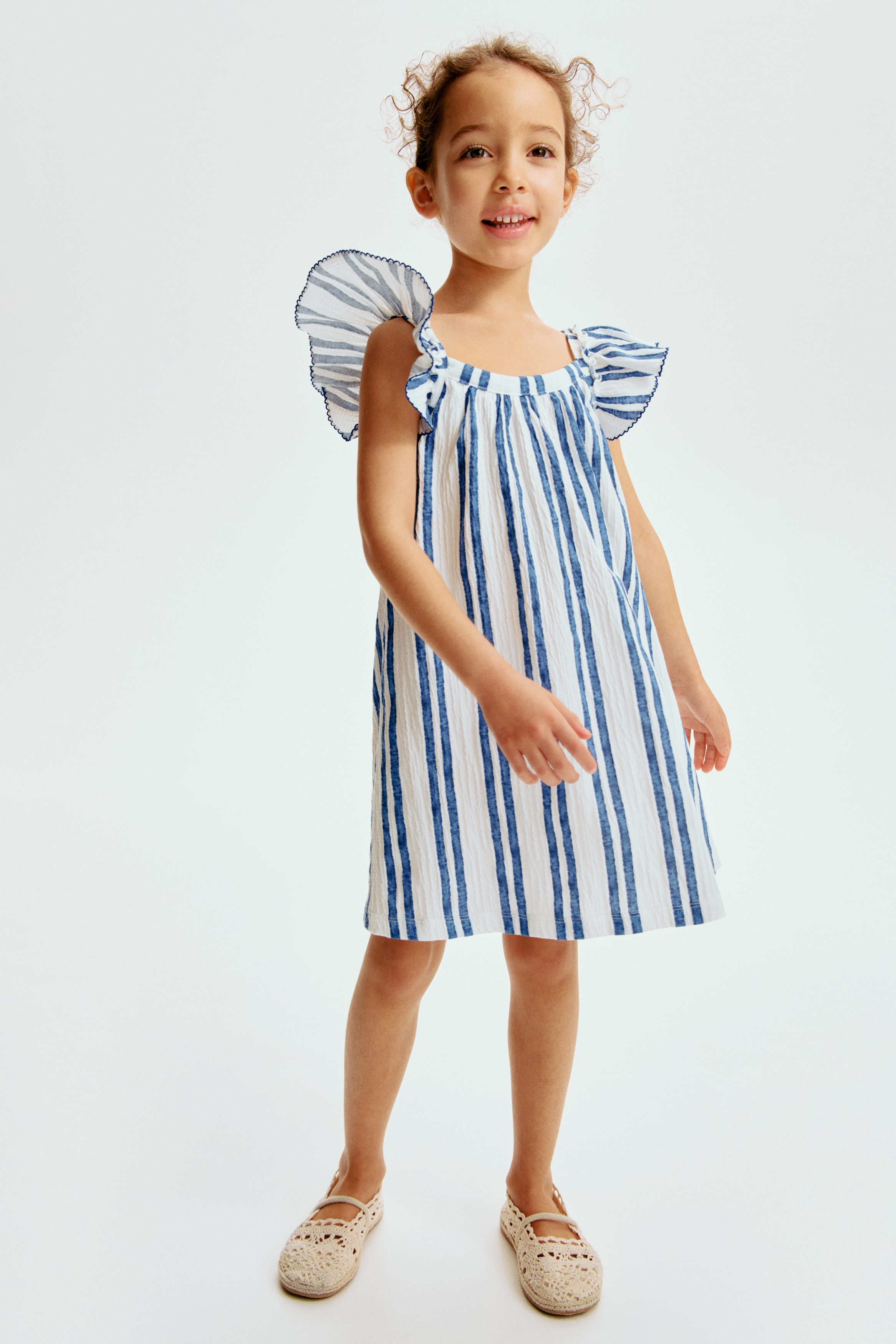 Textured jersey dress