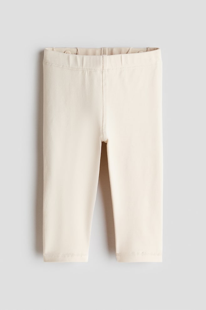 Leggings aus Pima-Baumwolle - Hellbeige/Braun/Helles Mattrosa - 1