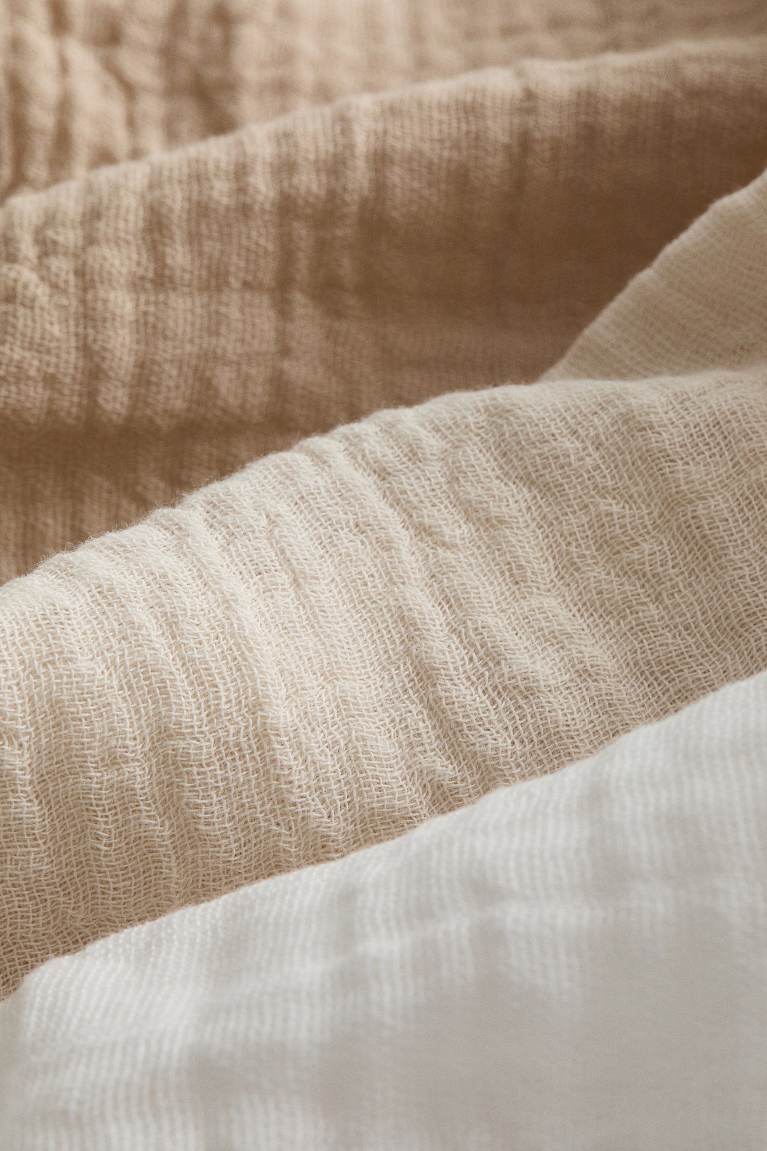 3-pack muslin cloths - Beige/White/Light beige/White/Light khaki green/Powder pink/Old rose/Light blue/Dusty blue - 3