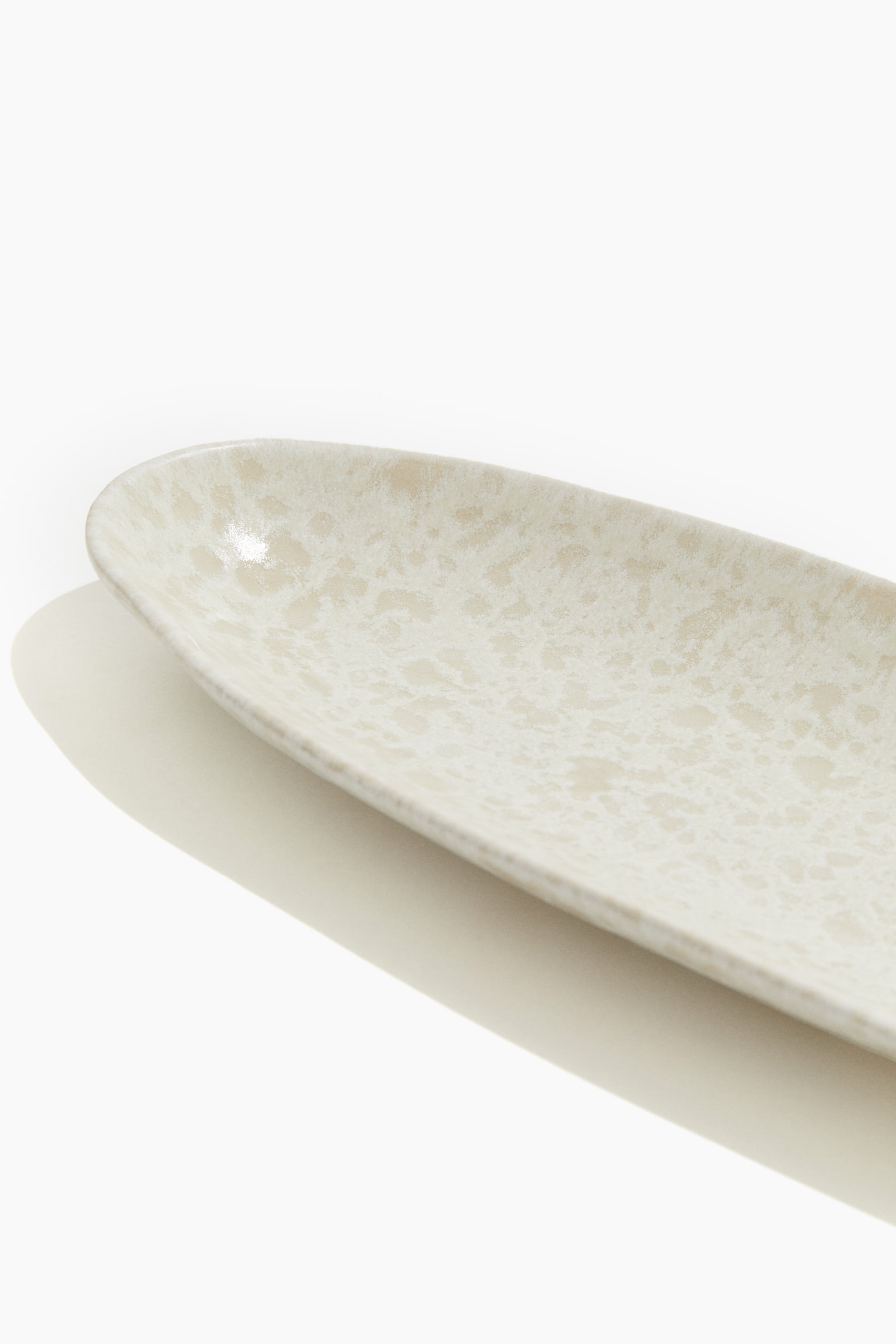 Reactive-glaze serving dish - White - 5