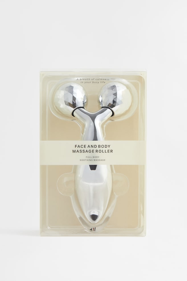 Face and body massage roller - Silver-coloured - 3
