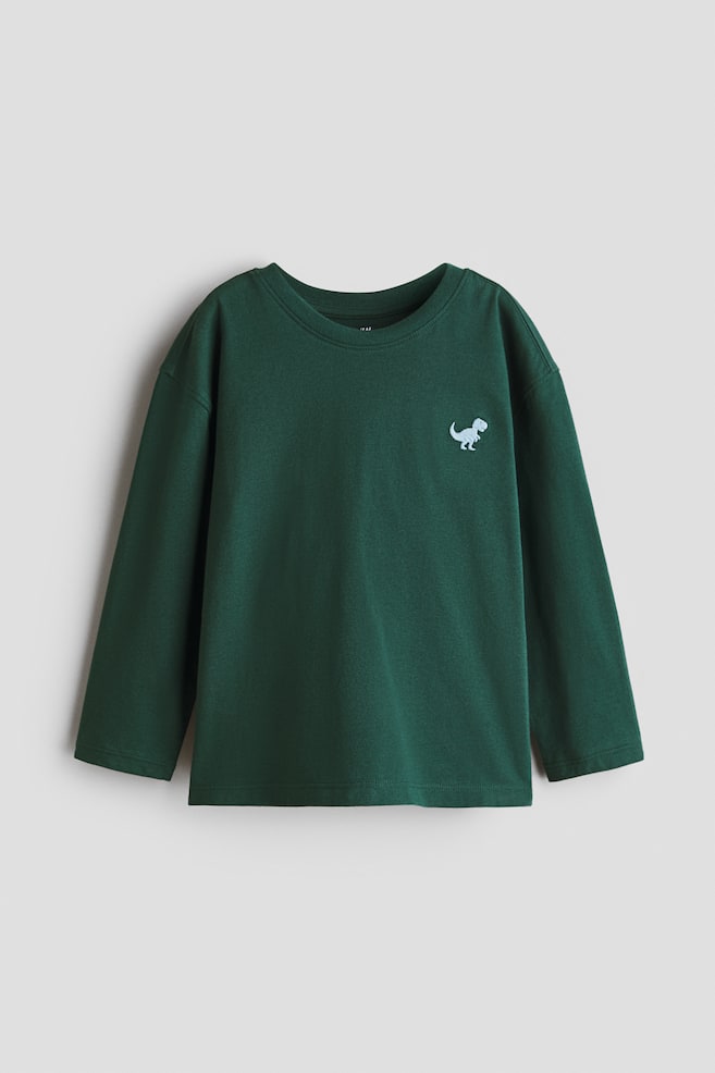 Shirt met print - Donkergroen/T. rex/Donkerbruin gemêleerd/Lichtgrijs gemêleerd/honkbal/Blue/New York/Donkergrijs/ogen - 1
