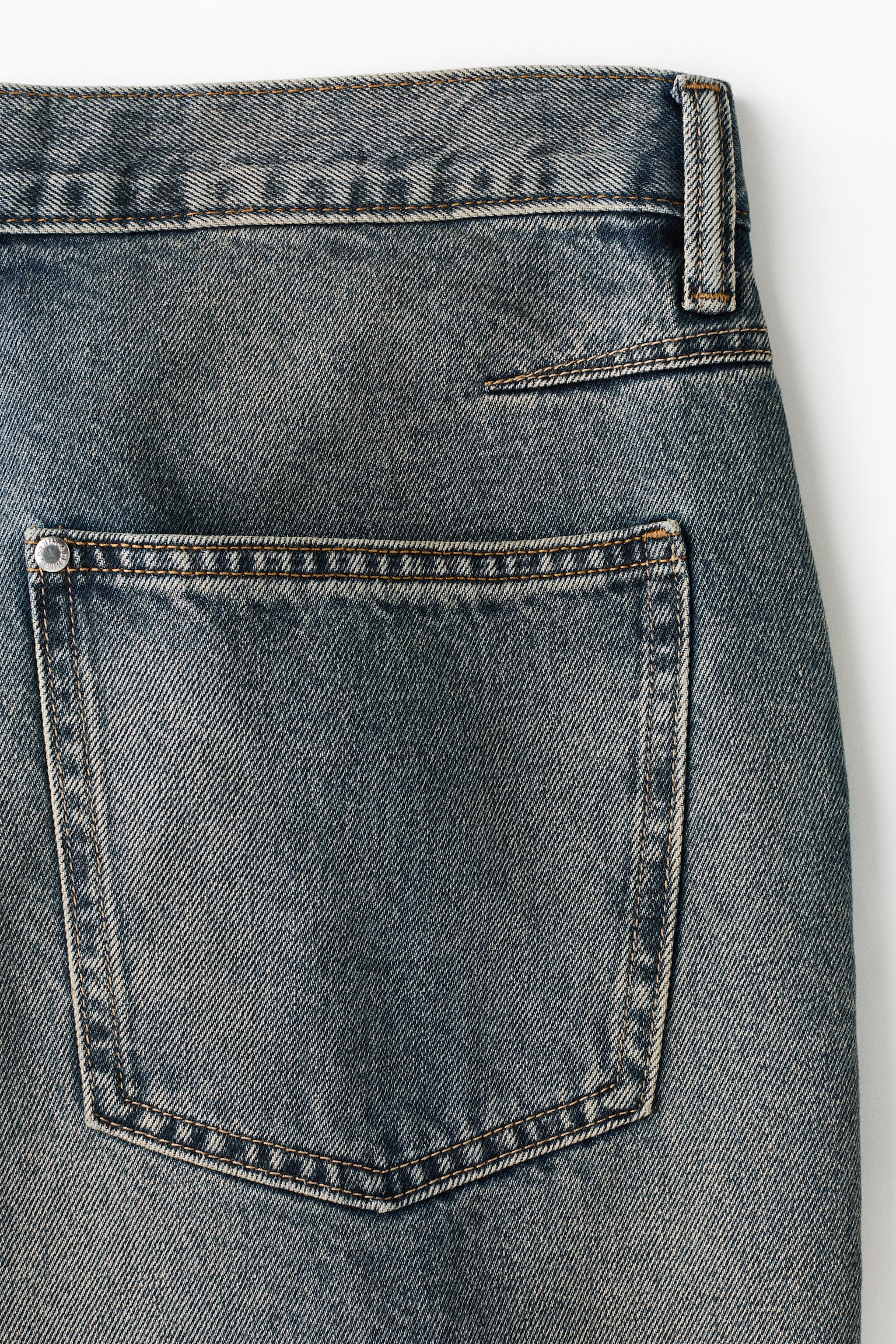 Dżinsy baggy z zaszewkami - Zakurzony niebieski denim/Czarny/Jasnoniebieski denim - 5