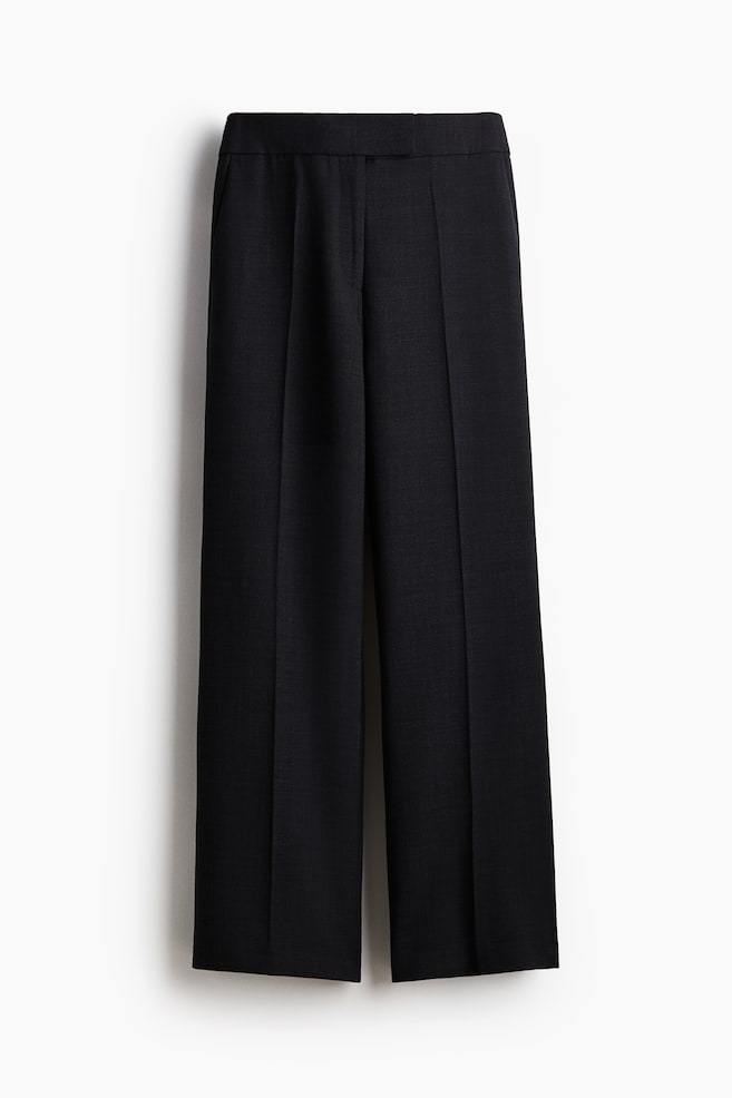 Wool Blend Pants - Dark grey/Black - 1