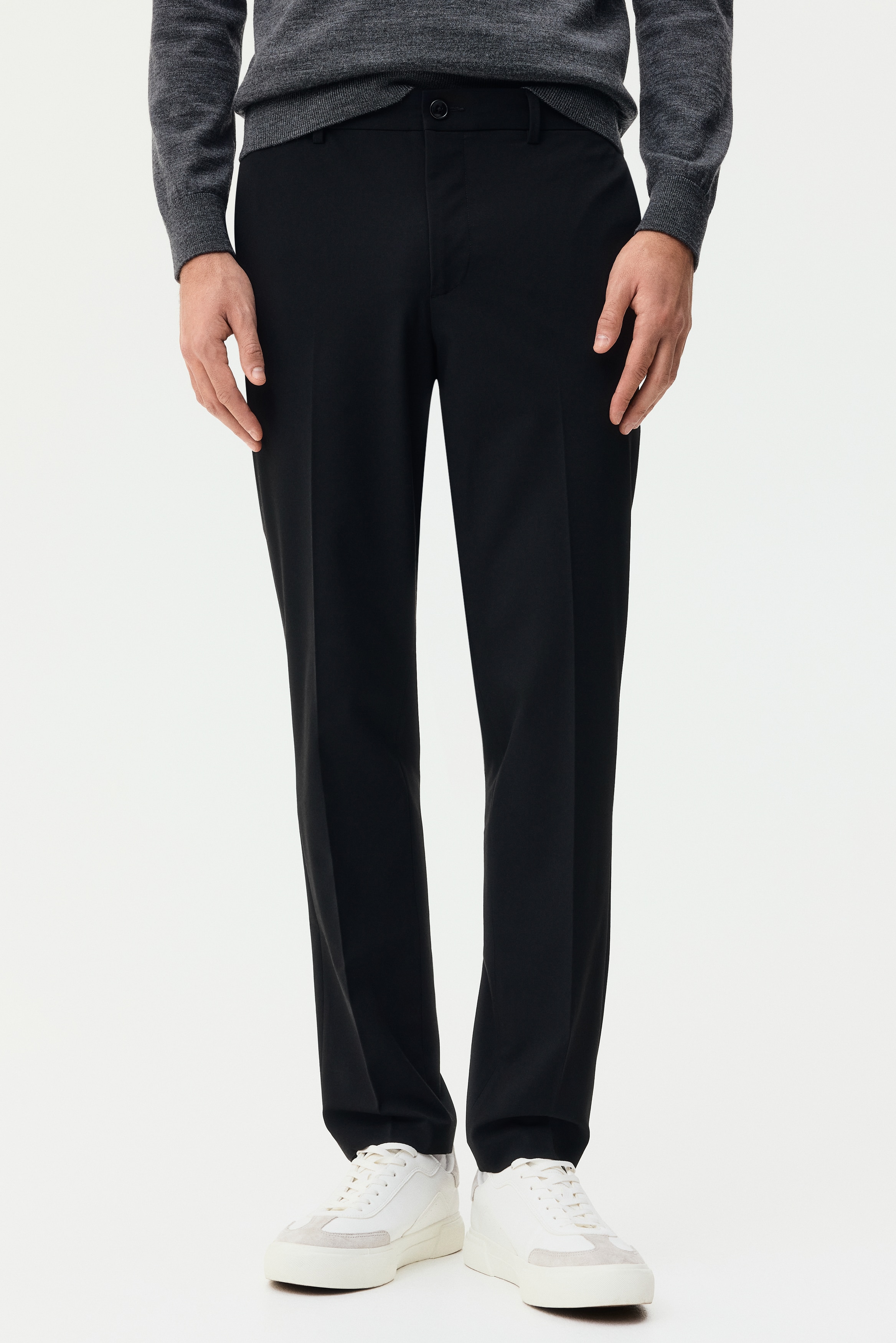 Black&White メンズスリムフィットパンツ ブラック M　超美品 メンズ スリムパンツ | 細身スリムフィットジョガー他 | H&M JP