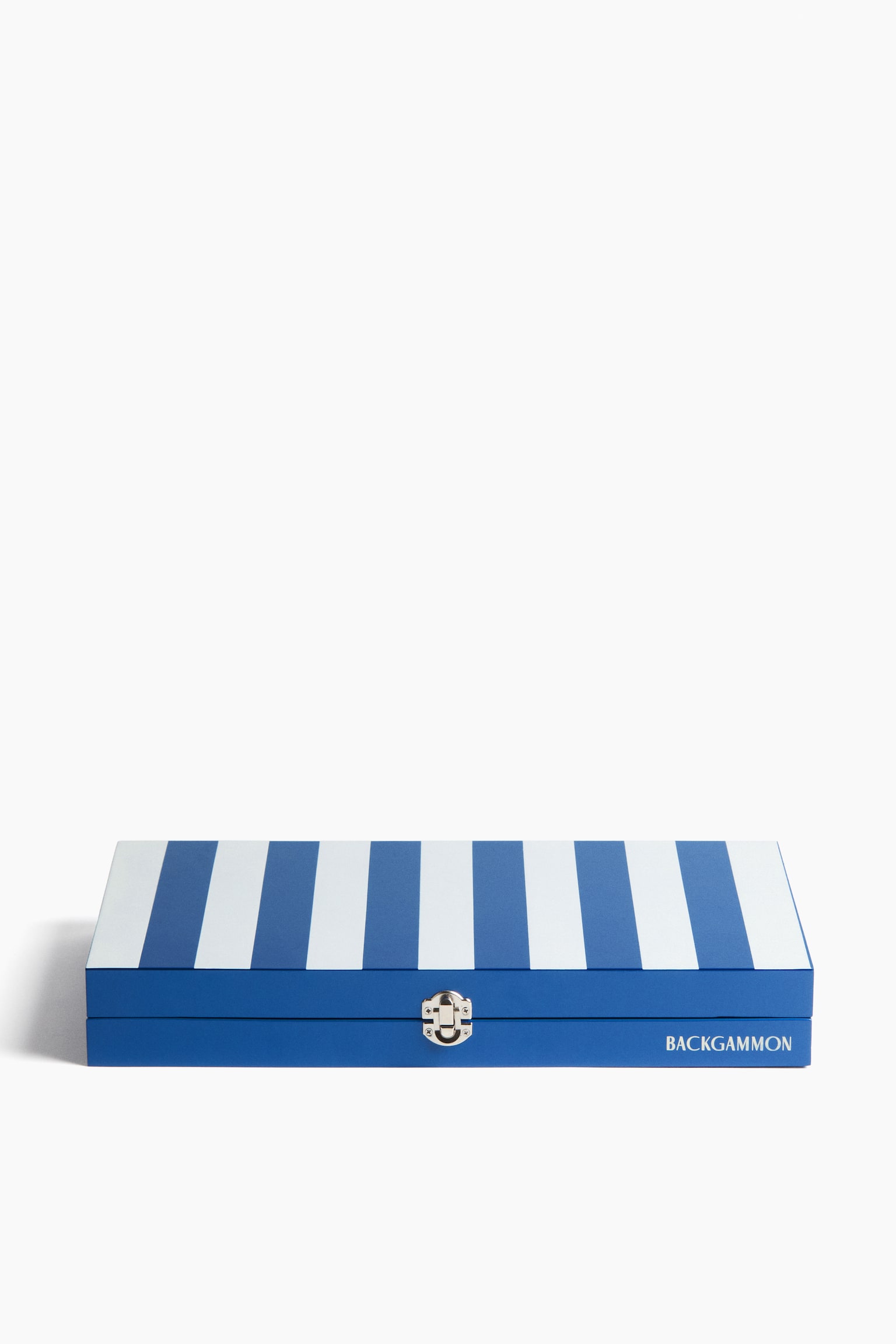 Set de backgammon en madera - Azul/Blanco/Negro/Beige claro
