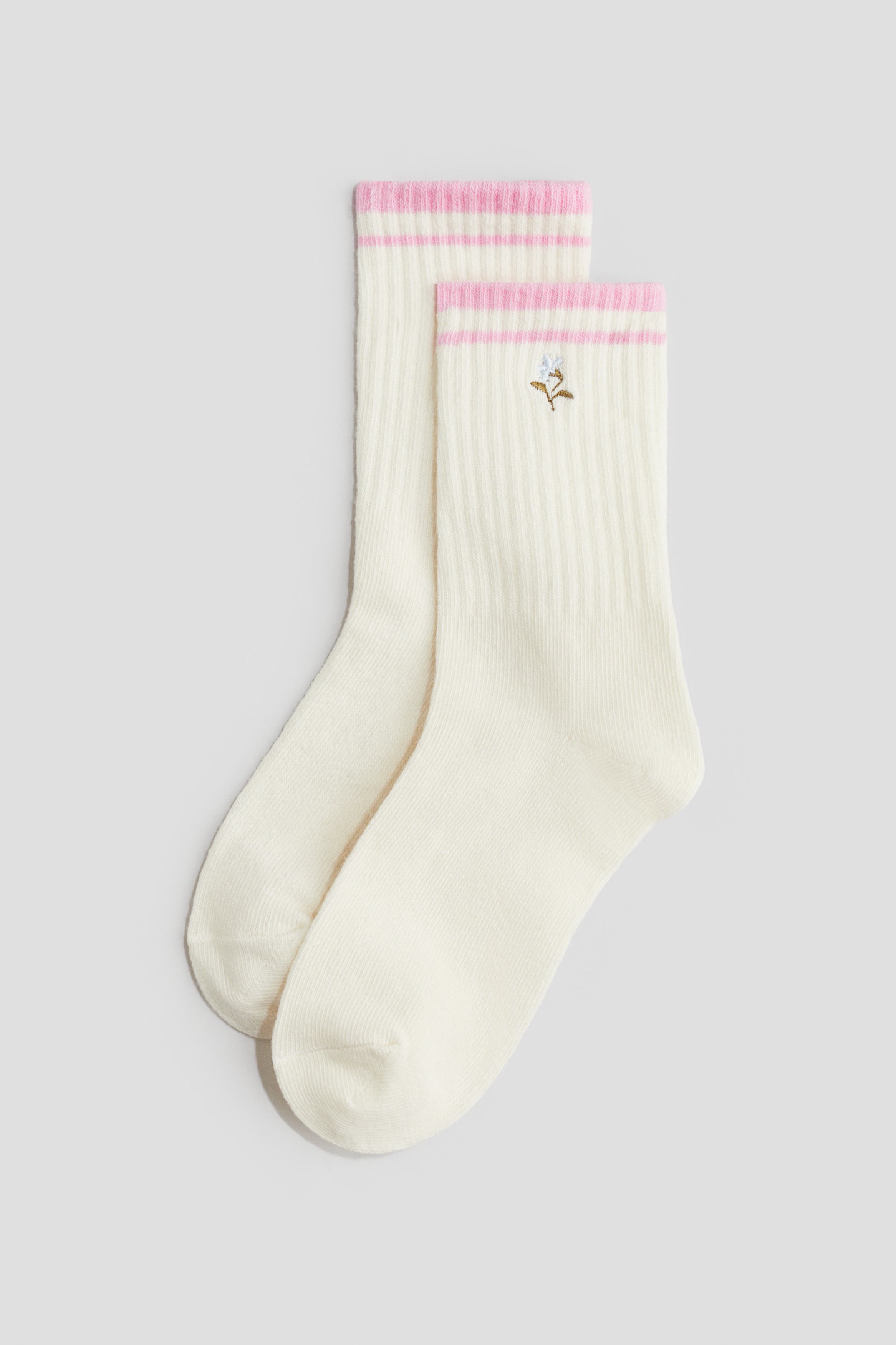 Lot De 5 Paires De Chaussettes Fleurettes VERTBAUDET Pour Fille - Maille Côtelée Douce, Finition Volantée - Taille Unique Enfant - 9