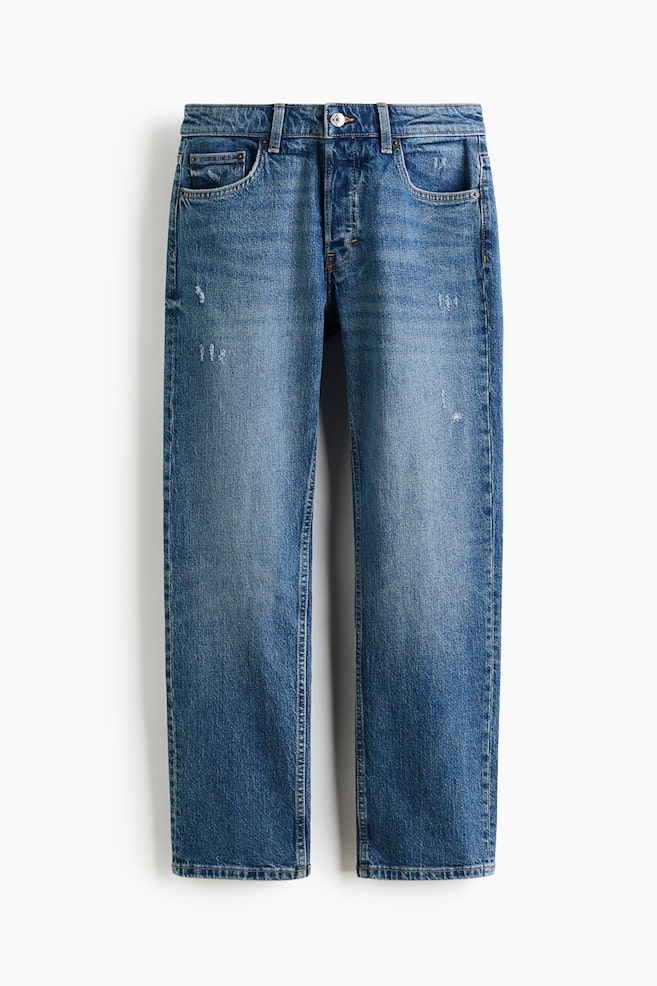 Straight Regular Waist Jeans - Denimblau/Denimschwarz/Dunkles Denimblau/Denimblau/Weinrot - 1
