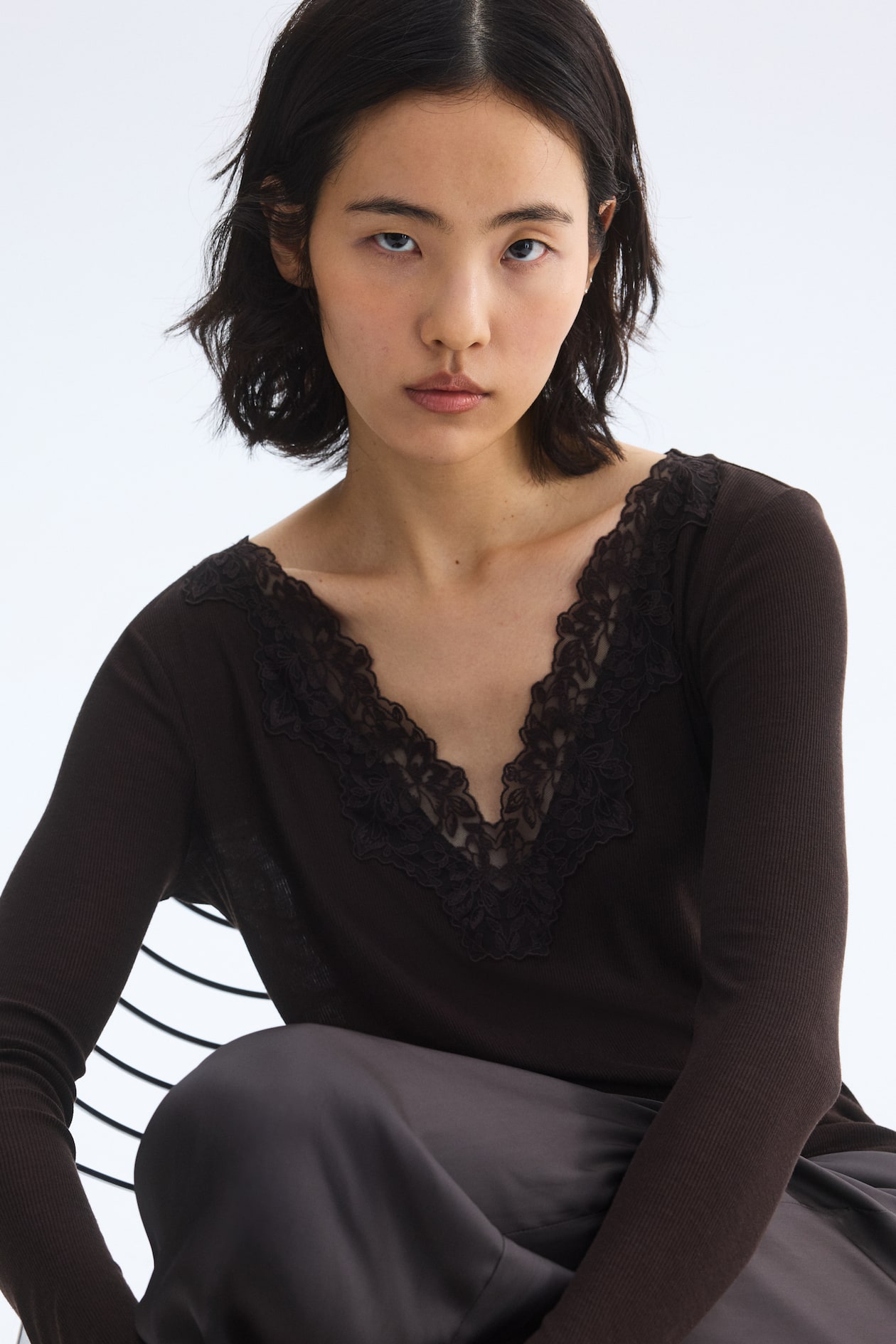 Lace-Trimmed Top