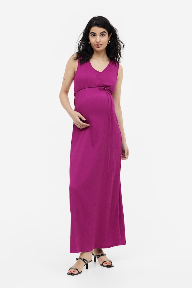 MAMA Before & After pregnancy/nursing dress - Purple - 8