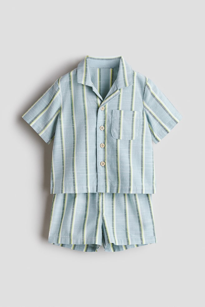 2-piece set - Light turquoise/Striped/Cream/Light khaki green/Light beige/Navy blue/Anchors/Light blue/White striped/Cream/Patterned/Dark denim blue/Dark red - 1