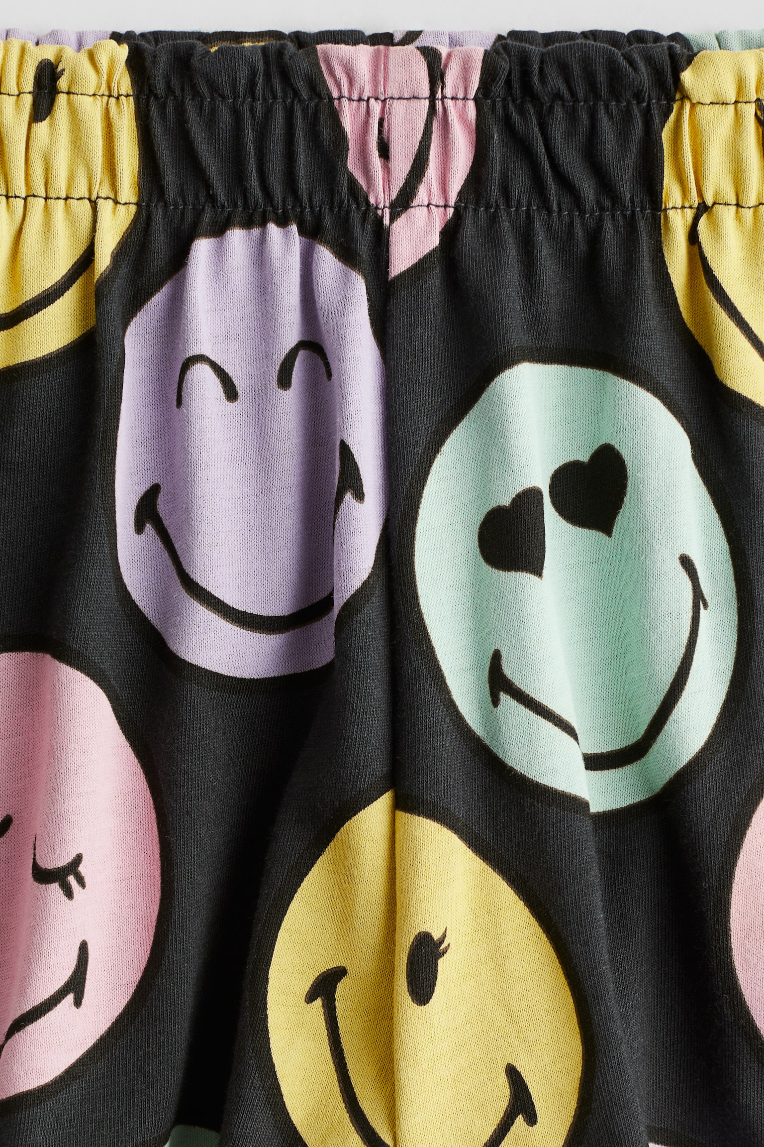 Printed jersey shorts - Dark grey/Emojis - 2