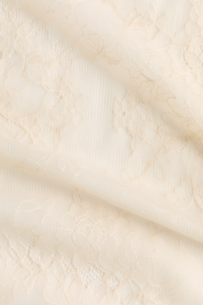 Lace Hip Scarf-Light beige - 4