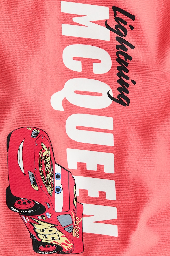 Oversized Printed T-Shirt - Red/Cars/Dark gray/Lilo & Stitch/Bright blue/Hot Wheels/Green/Minecraft/Green/Among Us/White/Stumble Guys/Gray melange/Minecraft/Blue/Sesame Street - 2