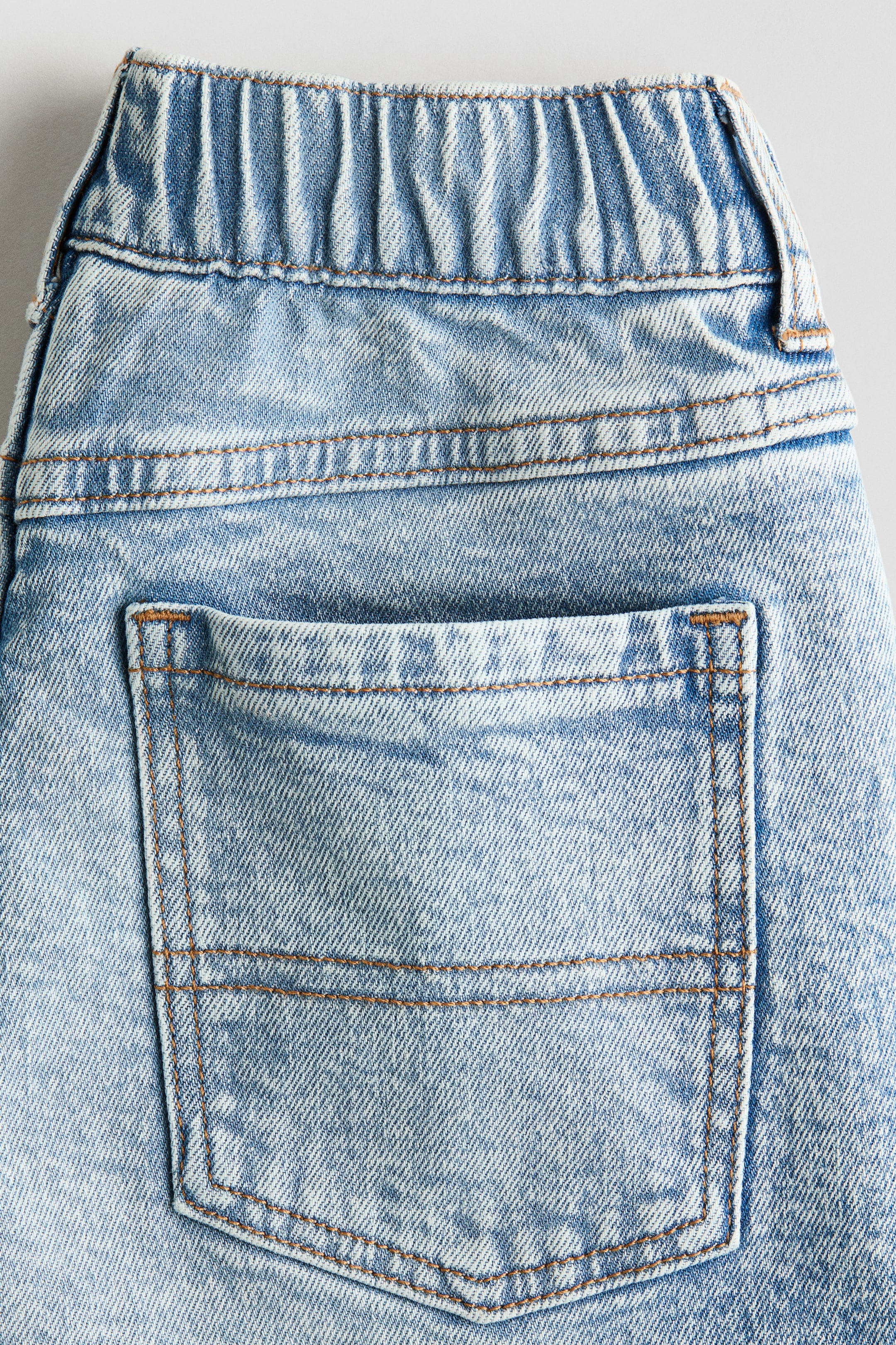 View larger image: Relaxed Fit denim shorts - Light denim blue - Kids | H&M IN 2