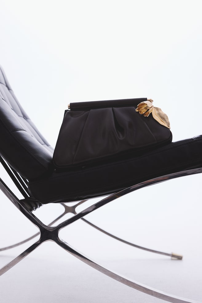 Pochette asymétrique - Marron foncé/Jaune - 3