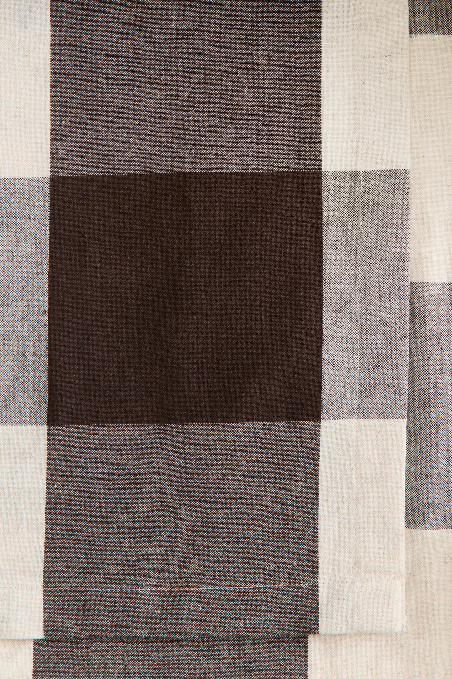 Obrus z domieszką lnu - Ciemnobrązowy/Krata gingham/Ciemnobrązowy/Paski/Beżowy/Paski/Zieleń khaki/Paski/Beżowy/Krata gingham/Zieleń khaki/Krata gingham/Pomarańczowy/Krata gingham/Jasnoróżowy/Paski/Jasnoróżowy/Krata gingham - 4